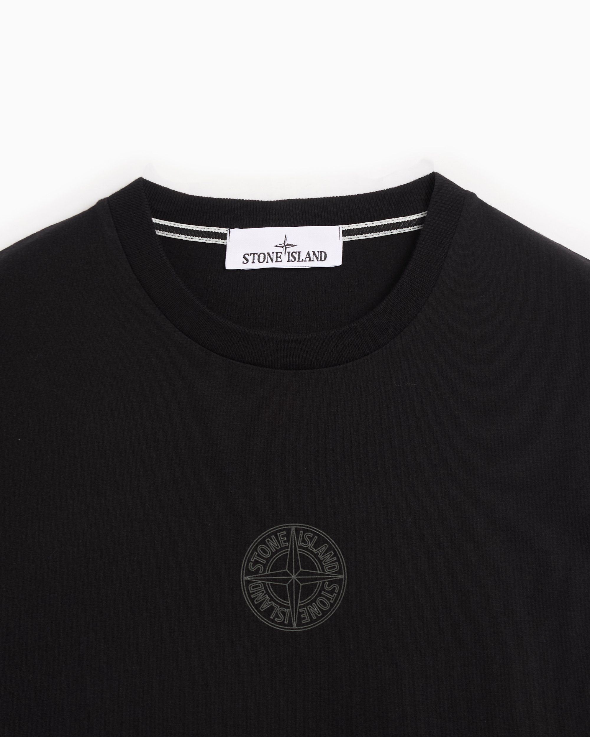 Stone Island Logo Men's T-Shirt Men's T-Shirt Black