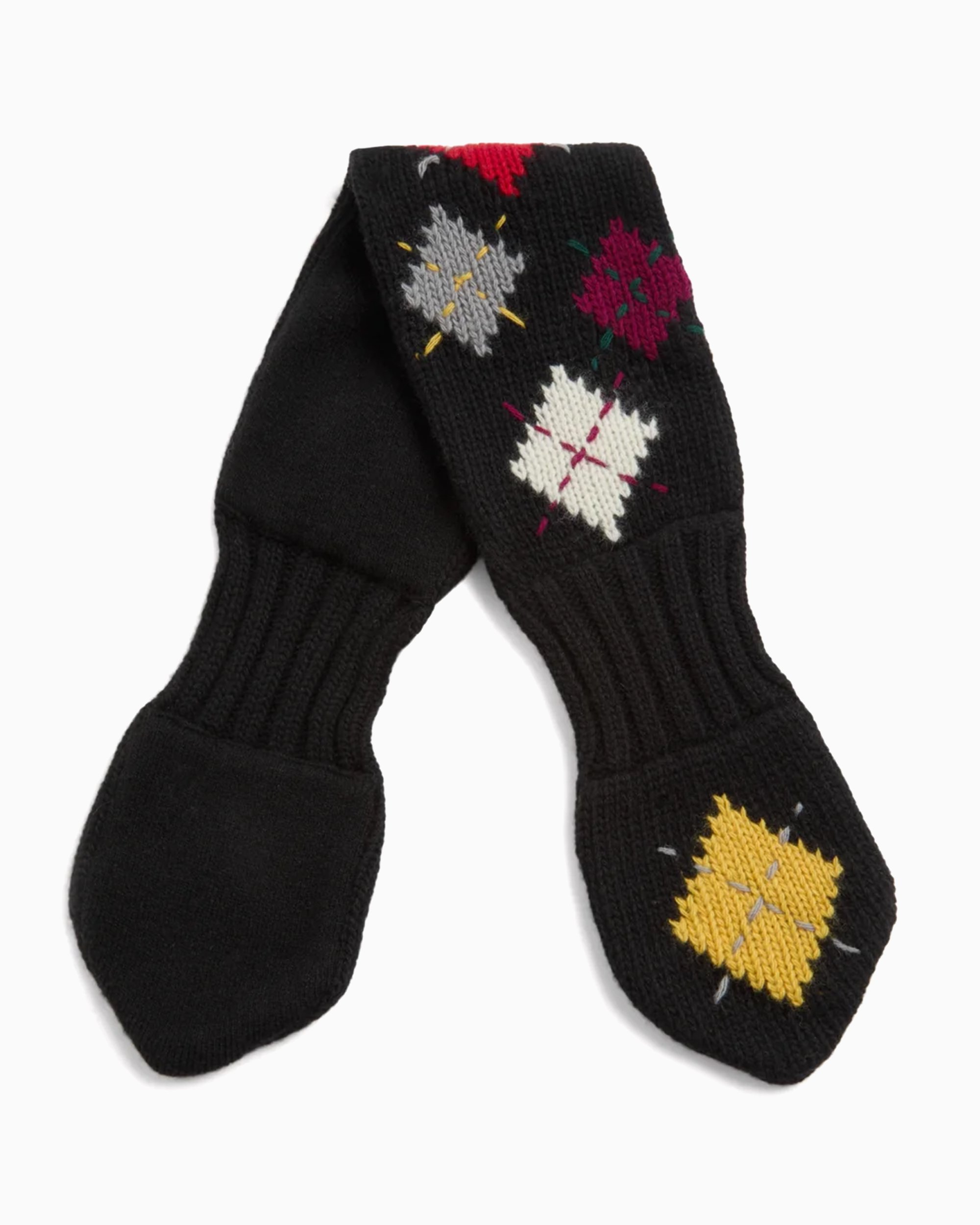 YMC Slotted Unisex Scarf Black, Multi PSZAA-BLACK | FOOTDISTRICT