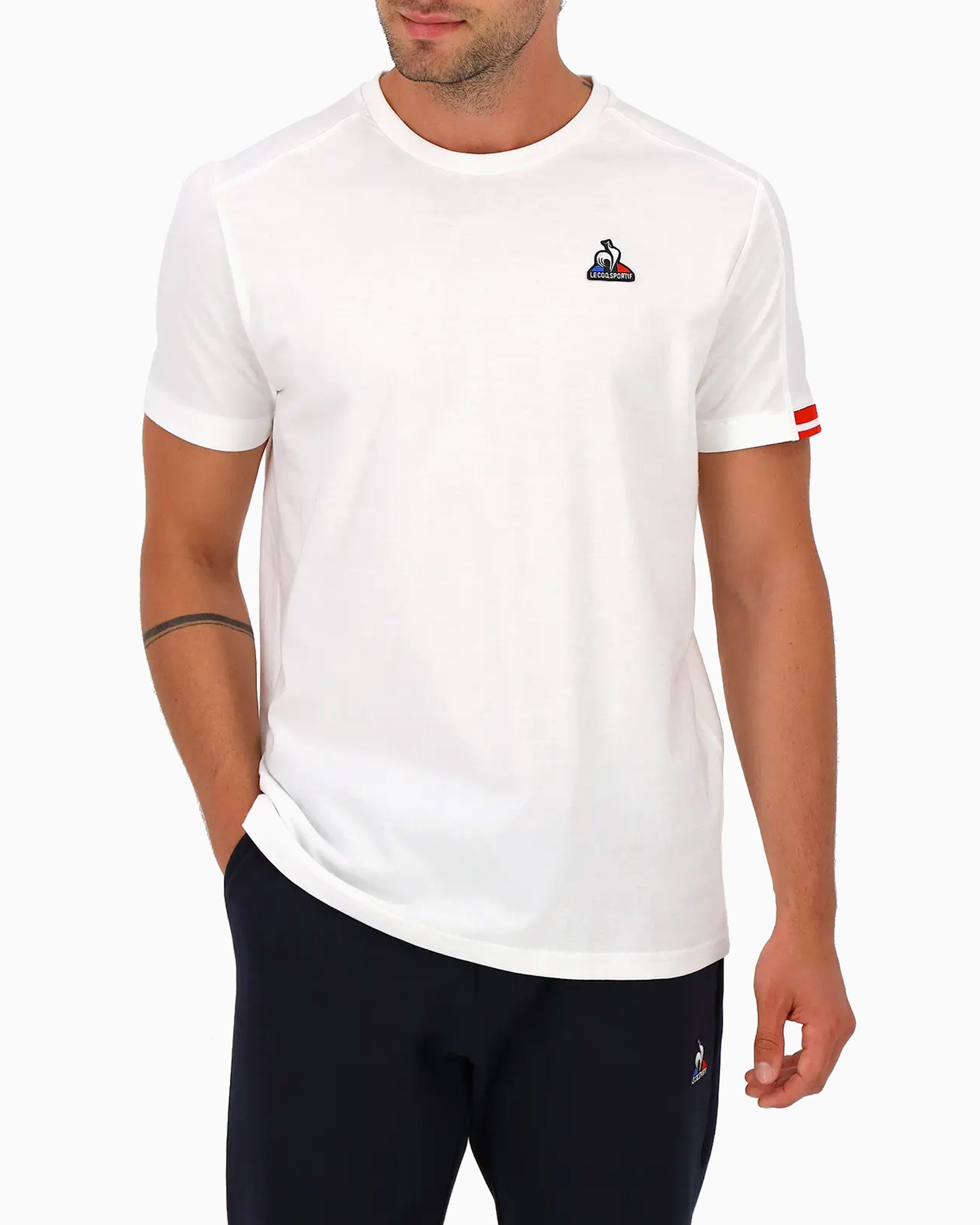 Le Coq Sportif x Arthur Ashe Heritage Unisex T Shirt White 2221008