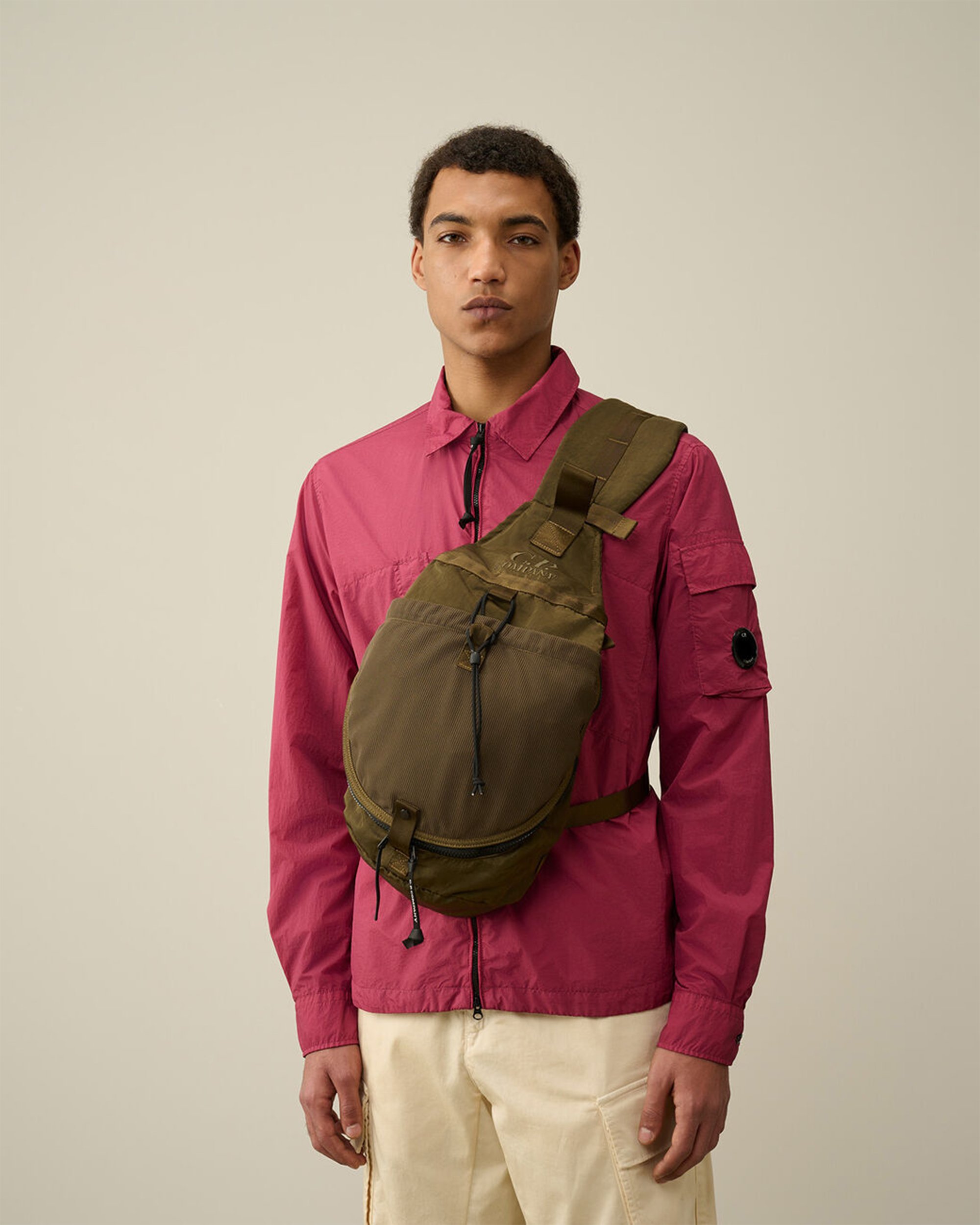 CP Company Nylon B Unisex Crossbody Bag Marron 16CMAC027A005269G 683 FOOTDISTRICT