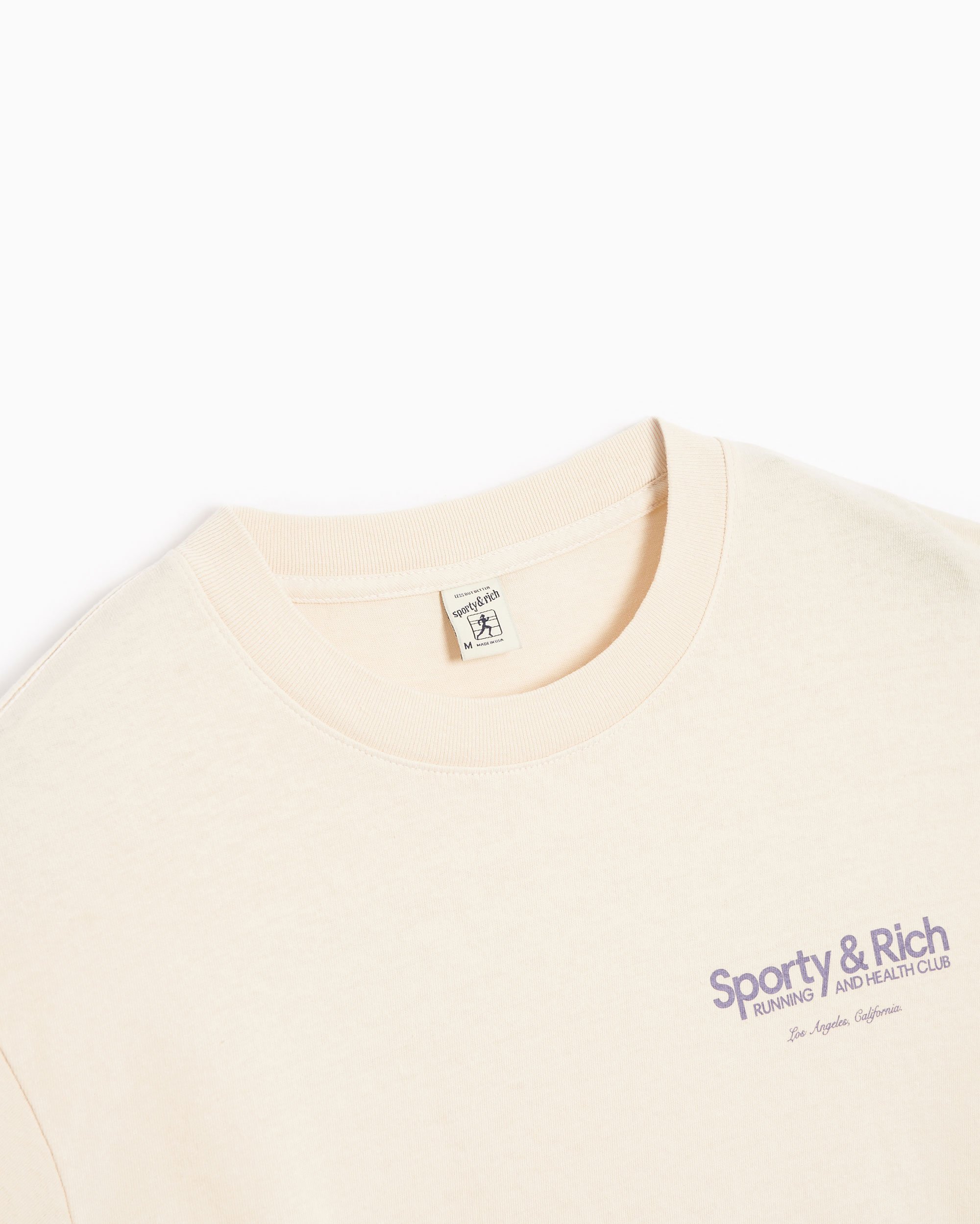 Sporty & Rich Club Unisex T-Shirt Beige TS854CR | FOOTDISTRICT