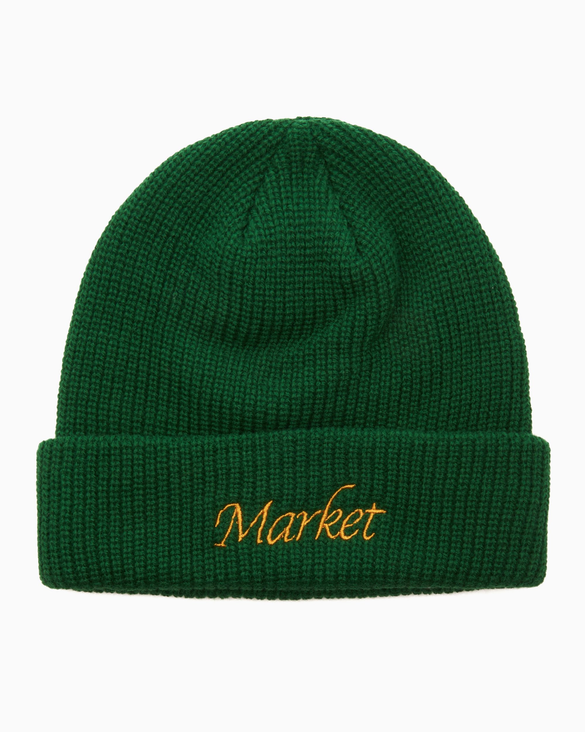 MARKET Smiley Upside Unisex Down Beanie Green 390000372-1593