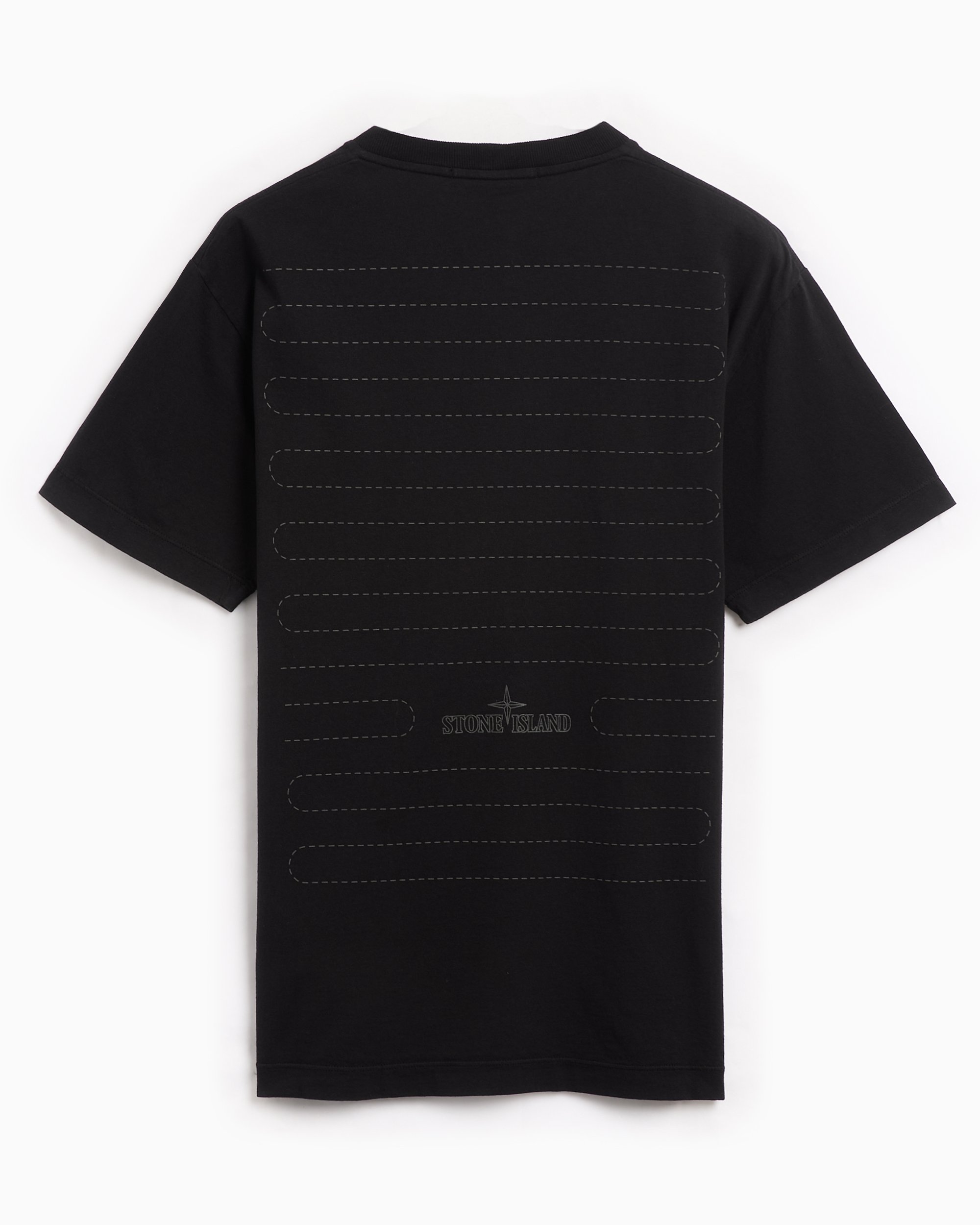 Stone Island Logo Men's T-Shirt Black 81152NS92-V0029 | FOOTDISTRICT