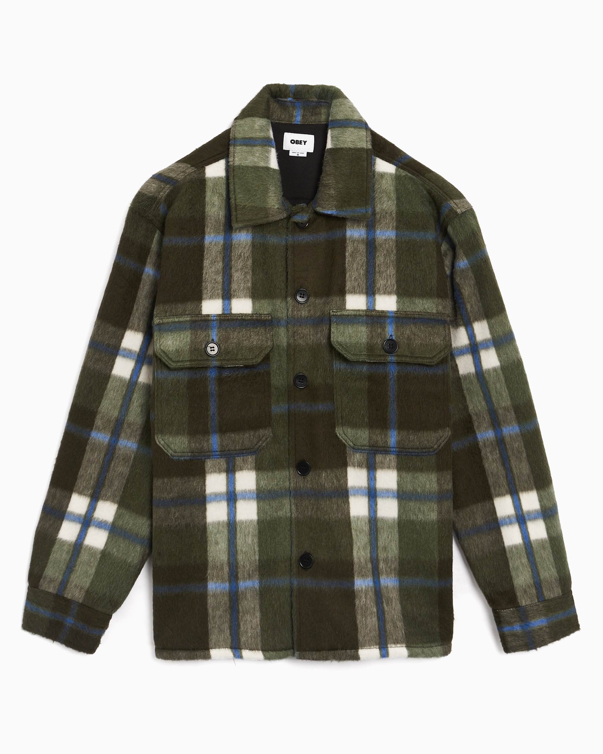 Obey checkered jacket hotsell