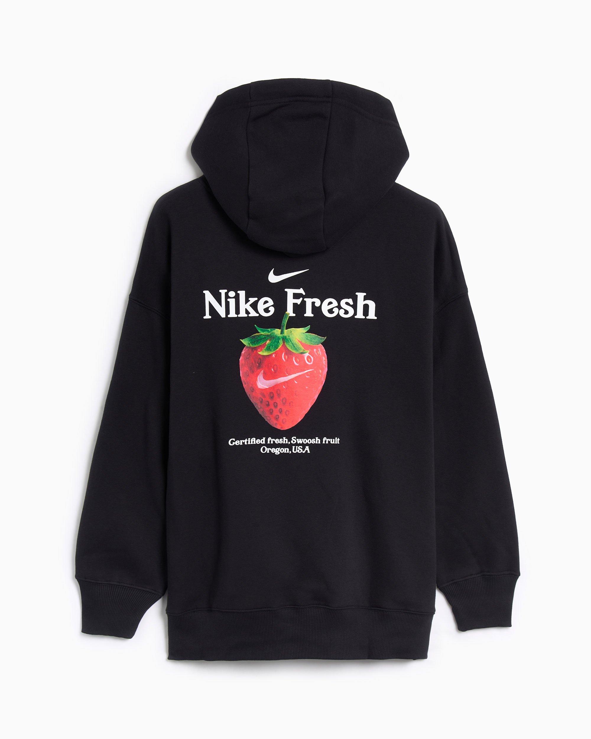 Nike Sportswear Fresh Strawberry Oversize Damen-Hoodie Schwarz