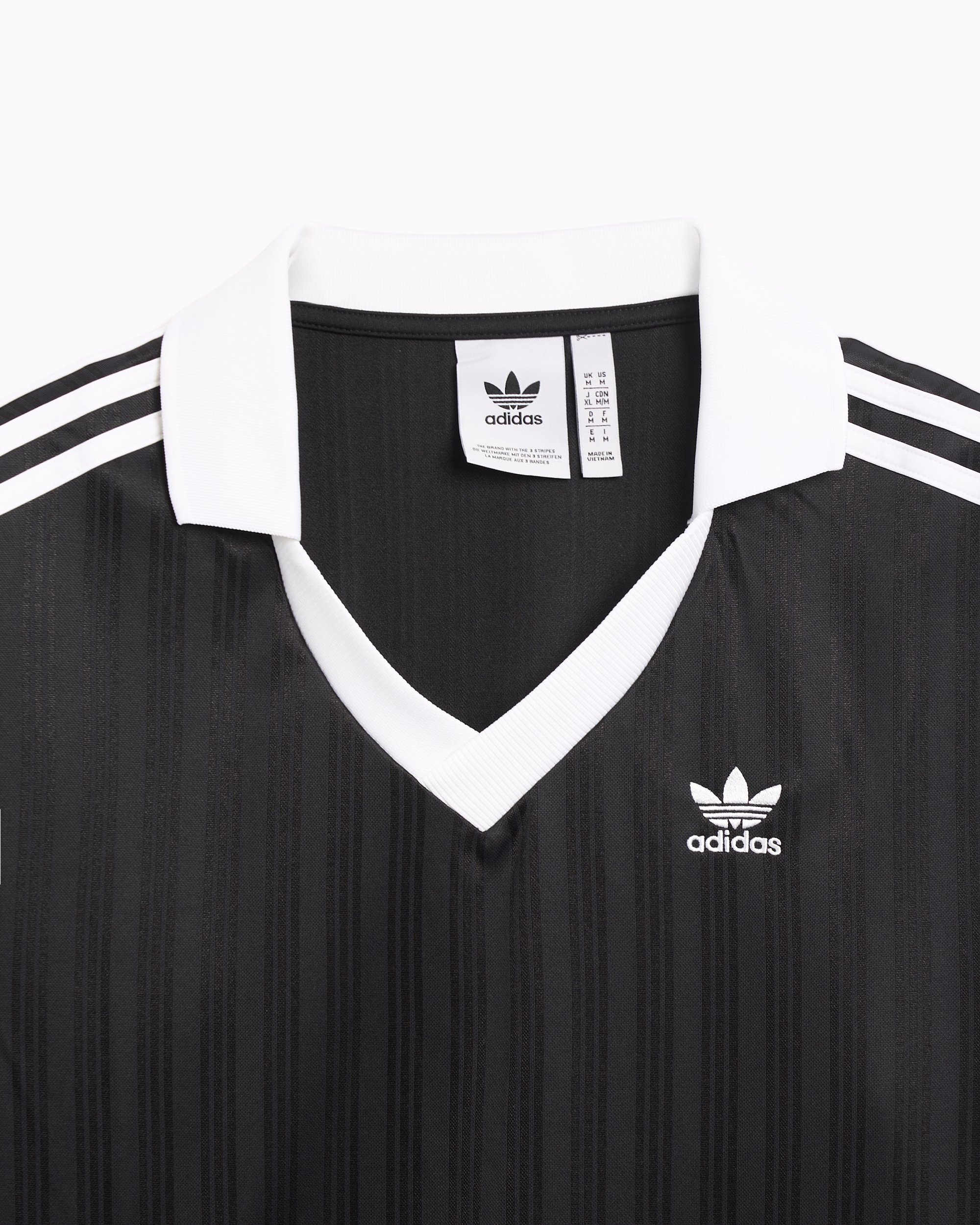 adidas Originals Men s Pique Long Sleeve T Shirt Black IZ4808 FOOTDISTRICT