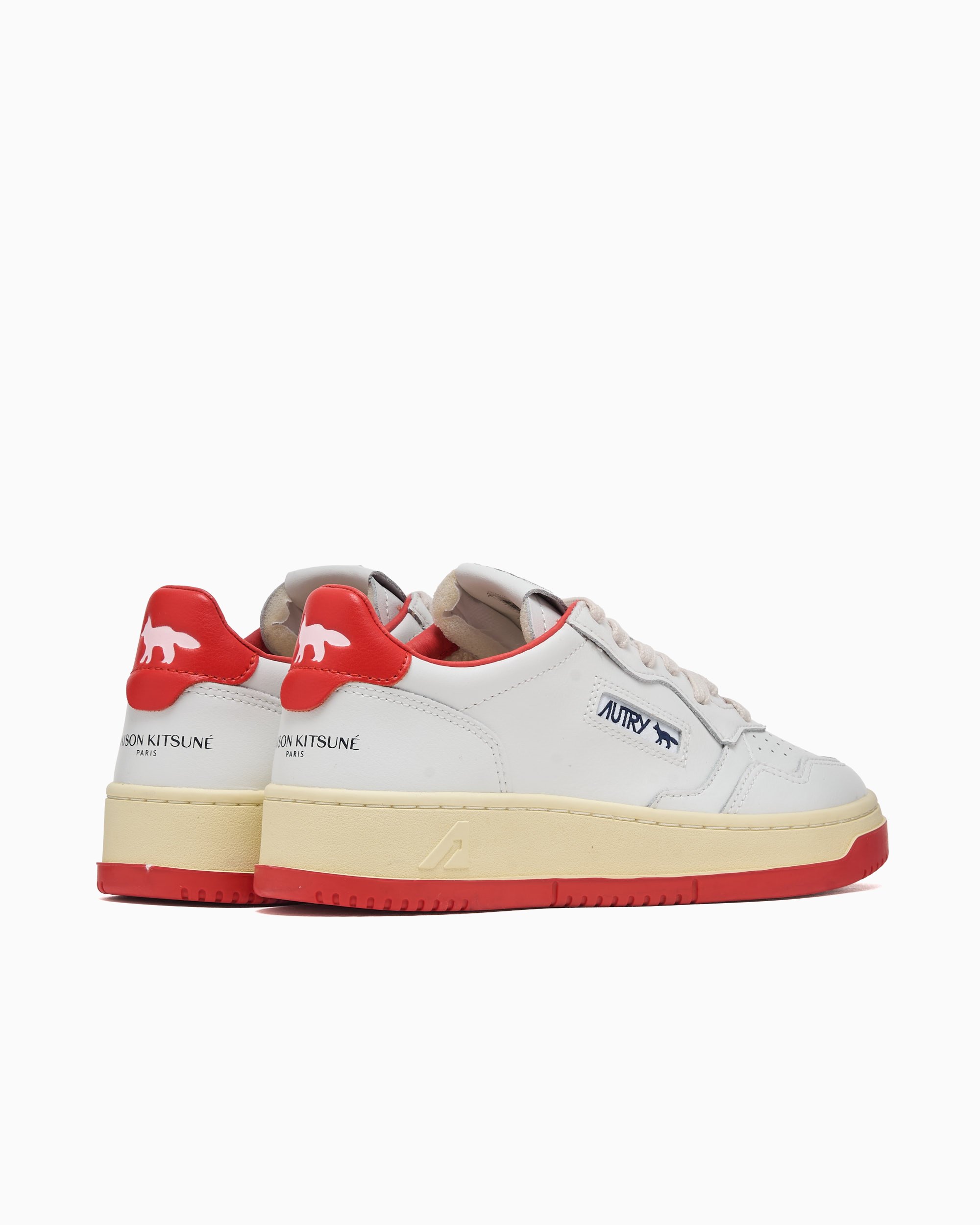 Autry x Maison Kitsuné Women's Medalist Low White AULWMK02