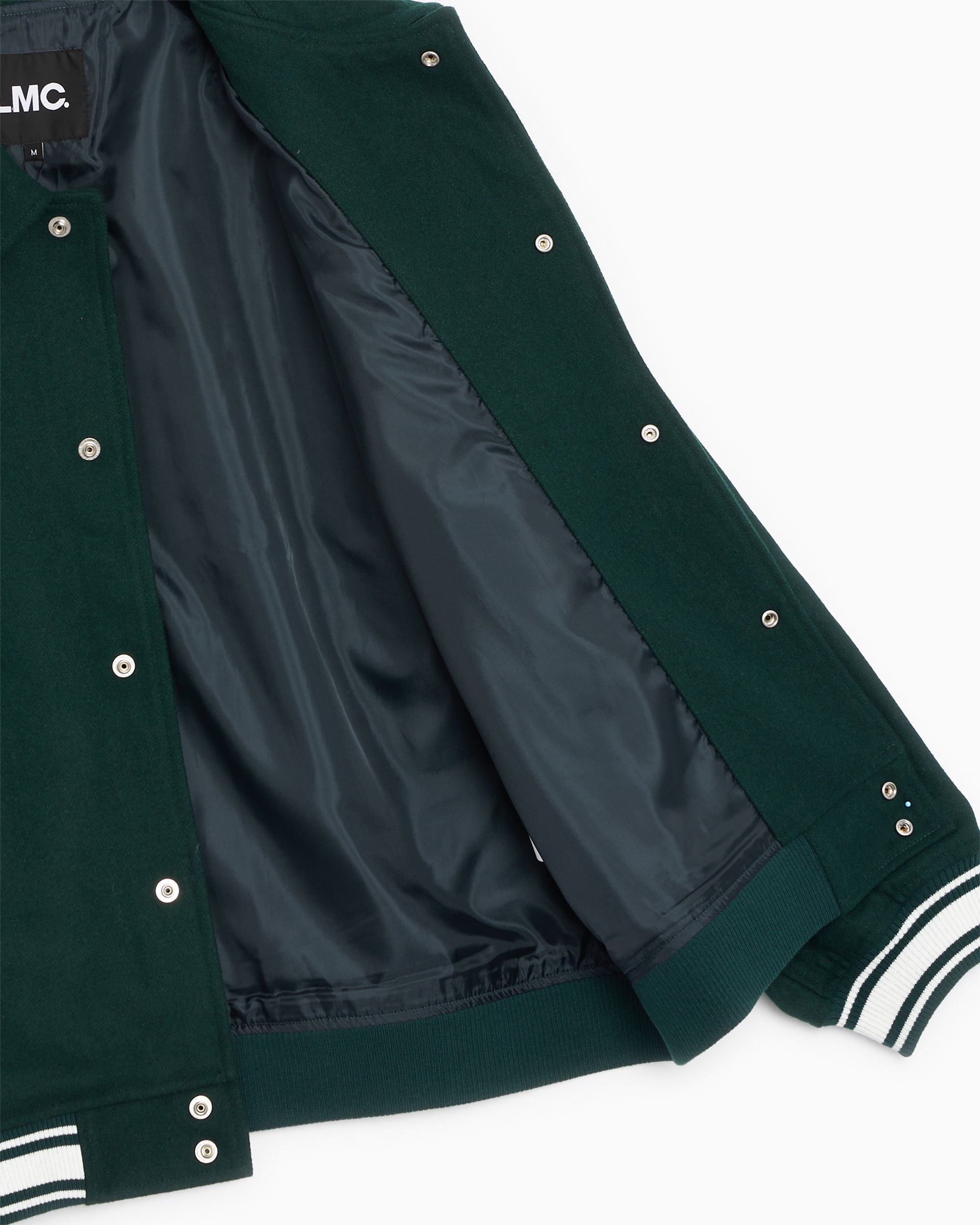 ジャケット LMC CLASSIC WOOL VARSITY JACKET dark green 0LM23SJK107DGN LMC Classic Men's Wool Varsity Jacket Green 0LM23SJK107DGN