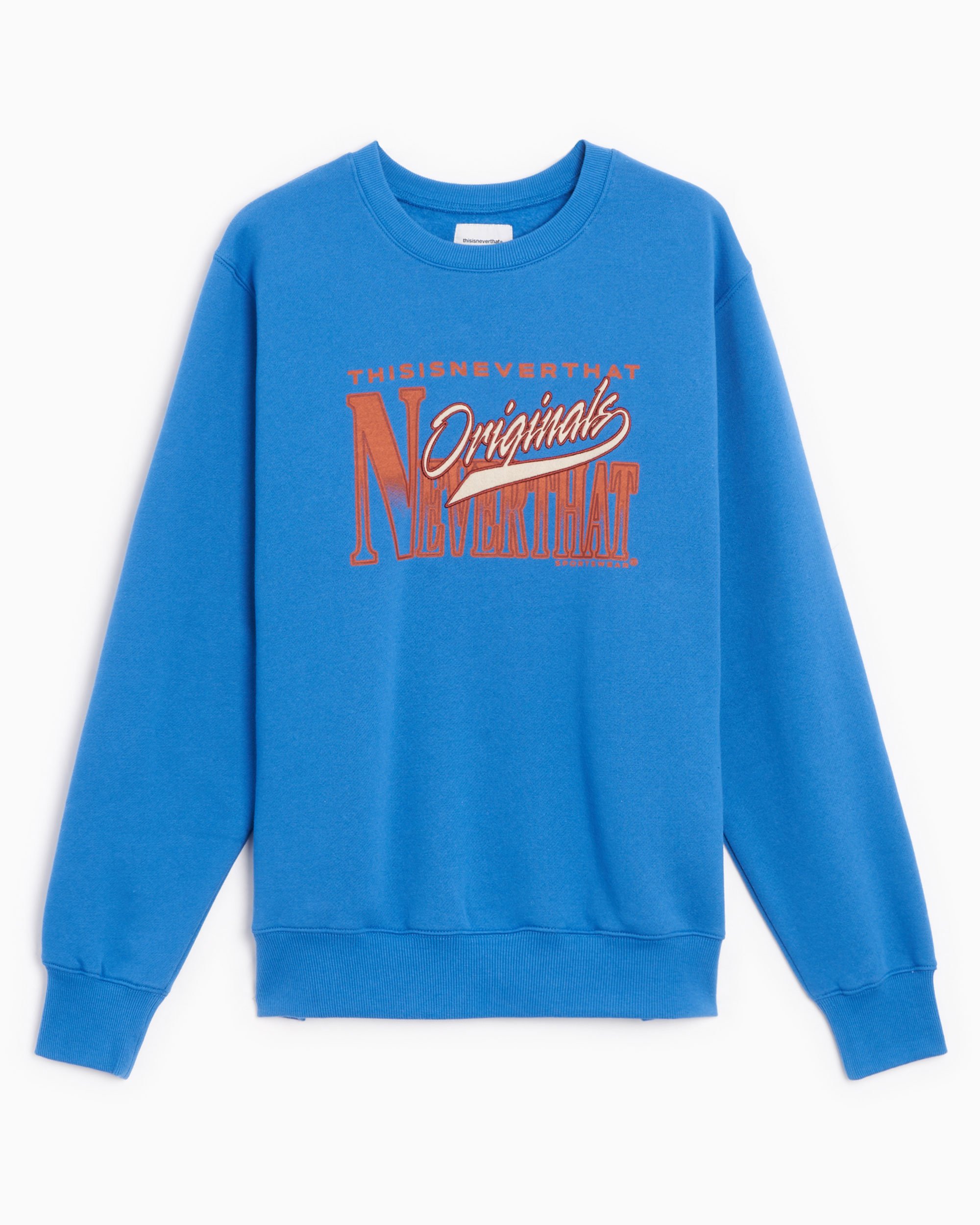 thisisneverthat® Originals Men's Sweatshirt Blue TN231TSWCW04-Ultramarine |  FOOTDISTRICT