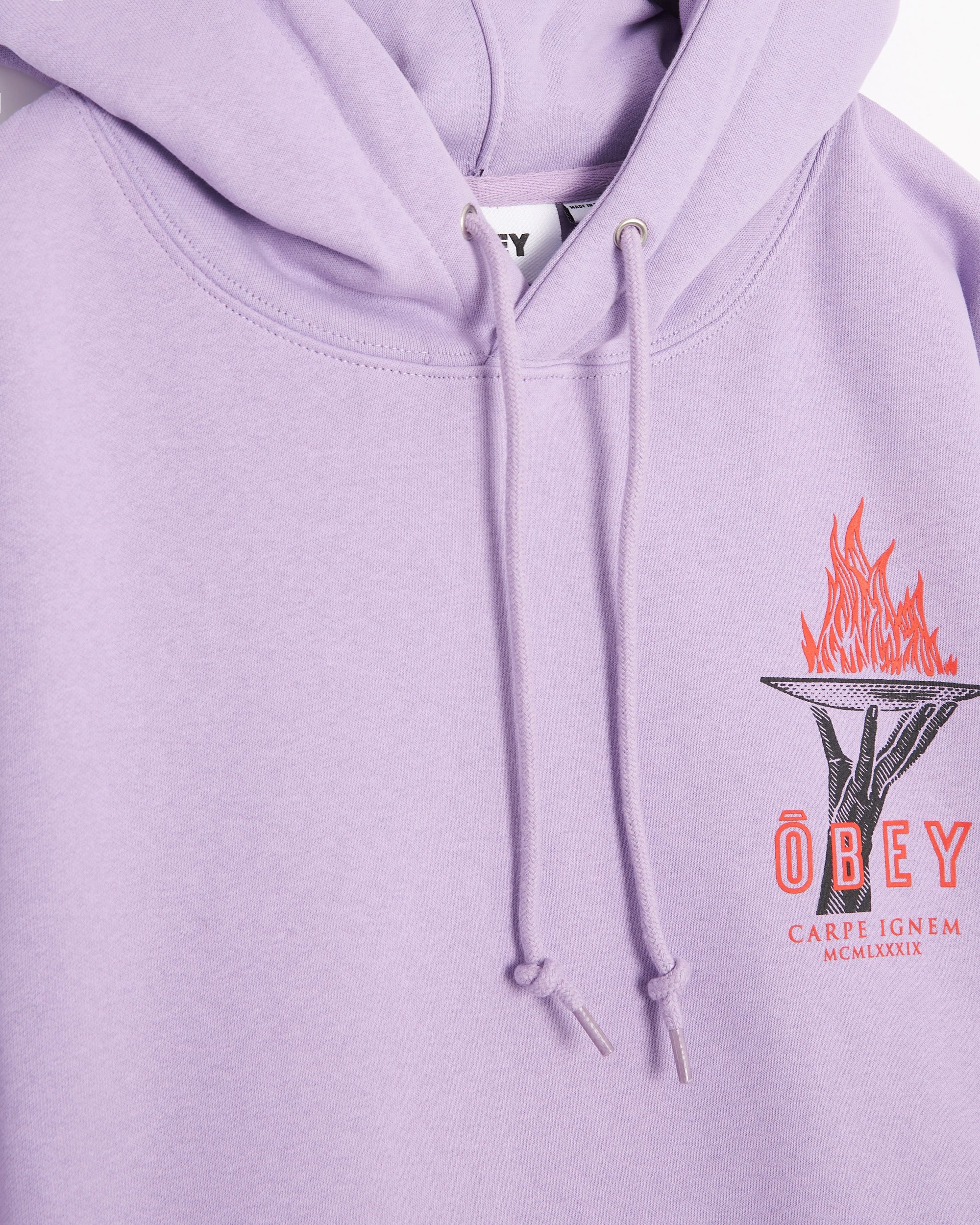 OBEY Clothing Obey Seize Fire Men s Hoodie Purple 112843625 DLR
