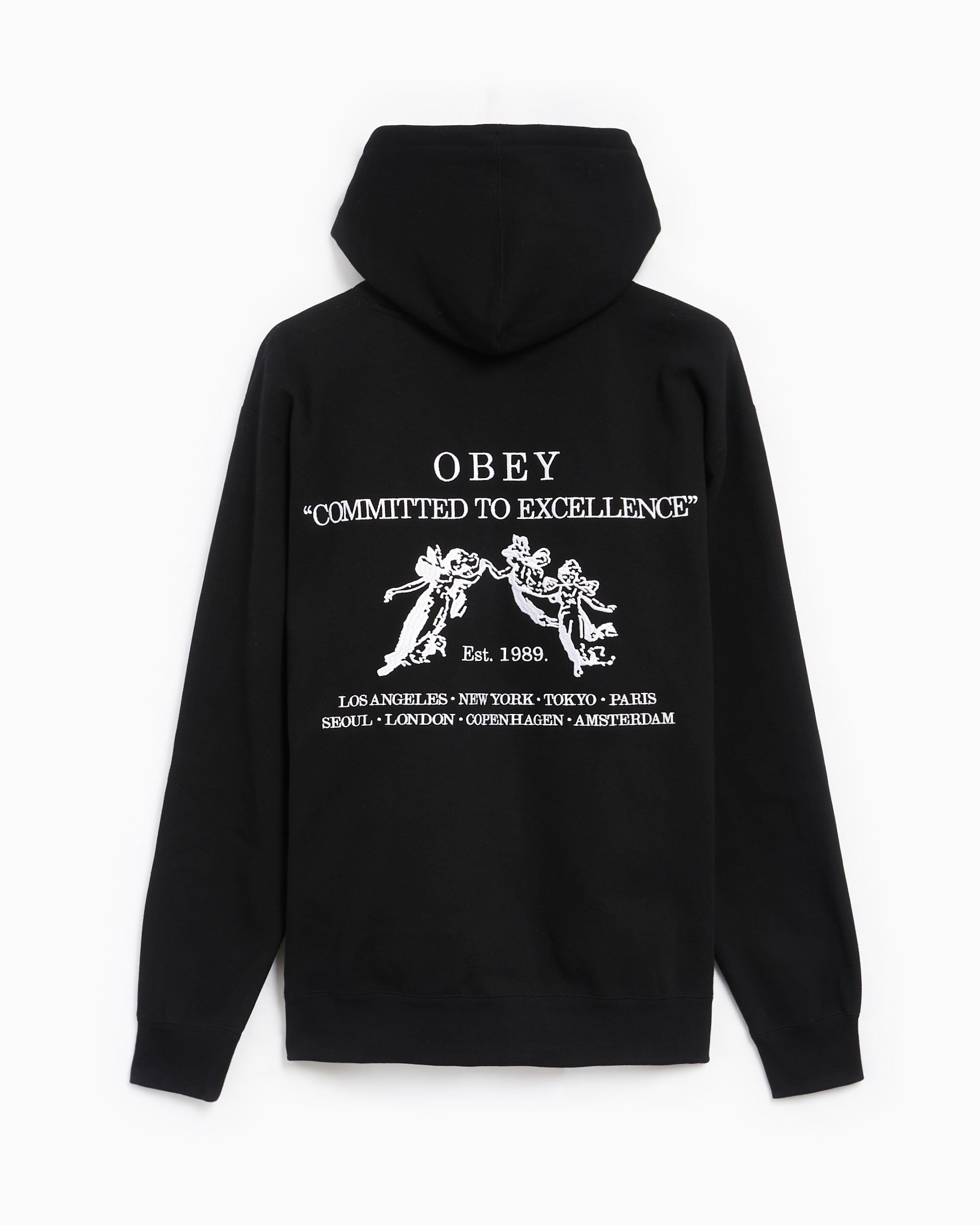 Obey nouvelle ii black hoodie new arrivals