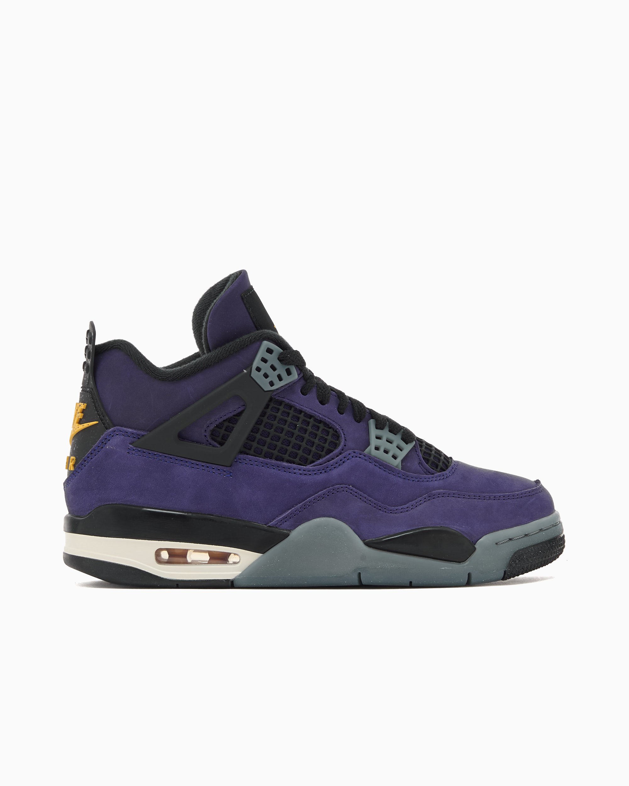 purple and white jordan 4
