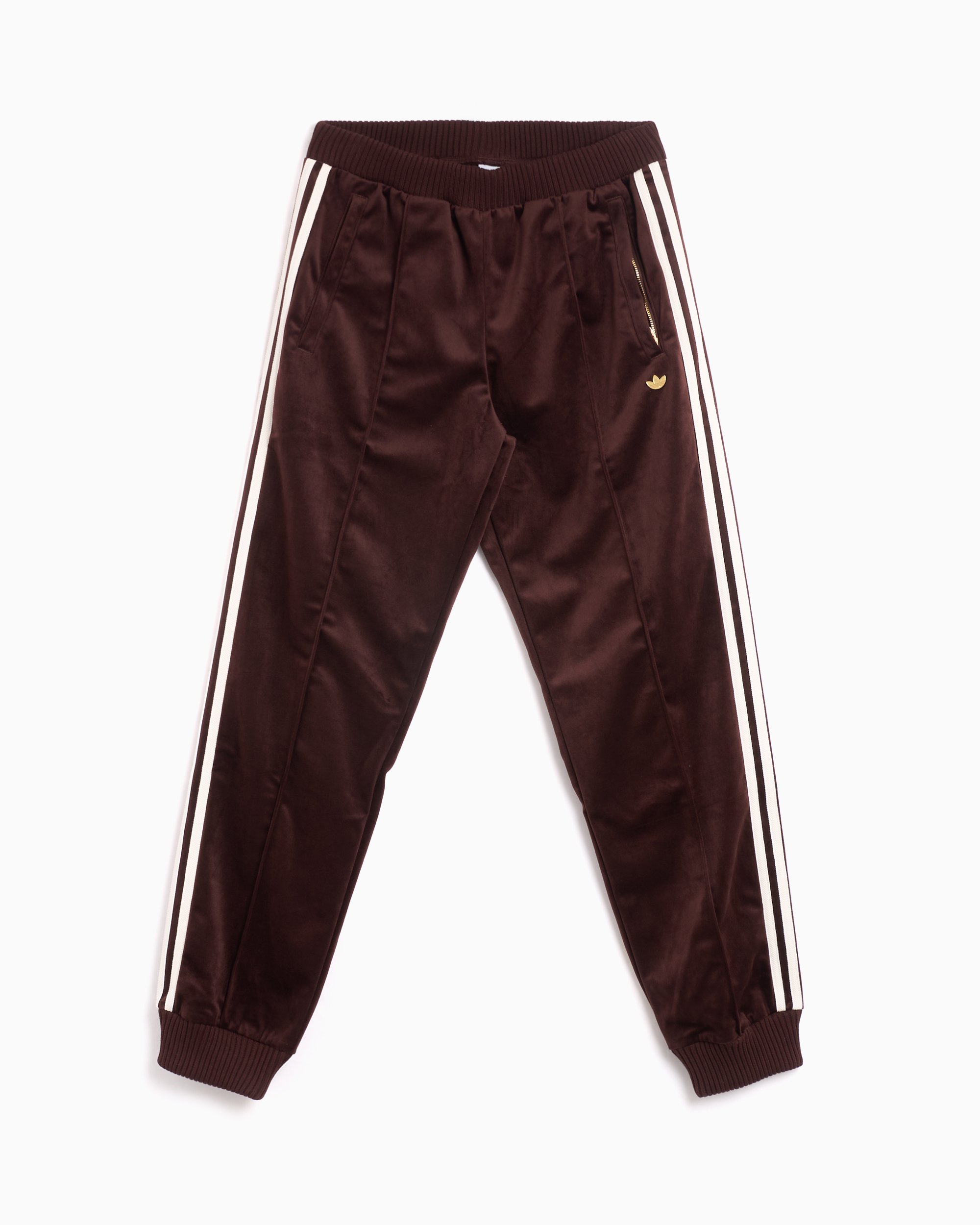 adidas Originals Women s Velvet Track Pants Burgundy IX0962 FOOTDISTRICT
