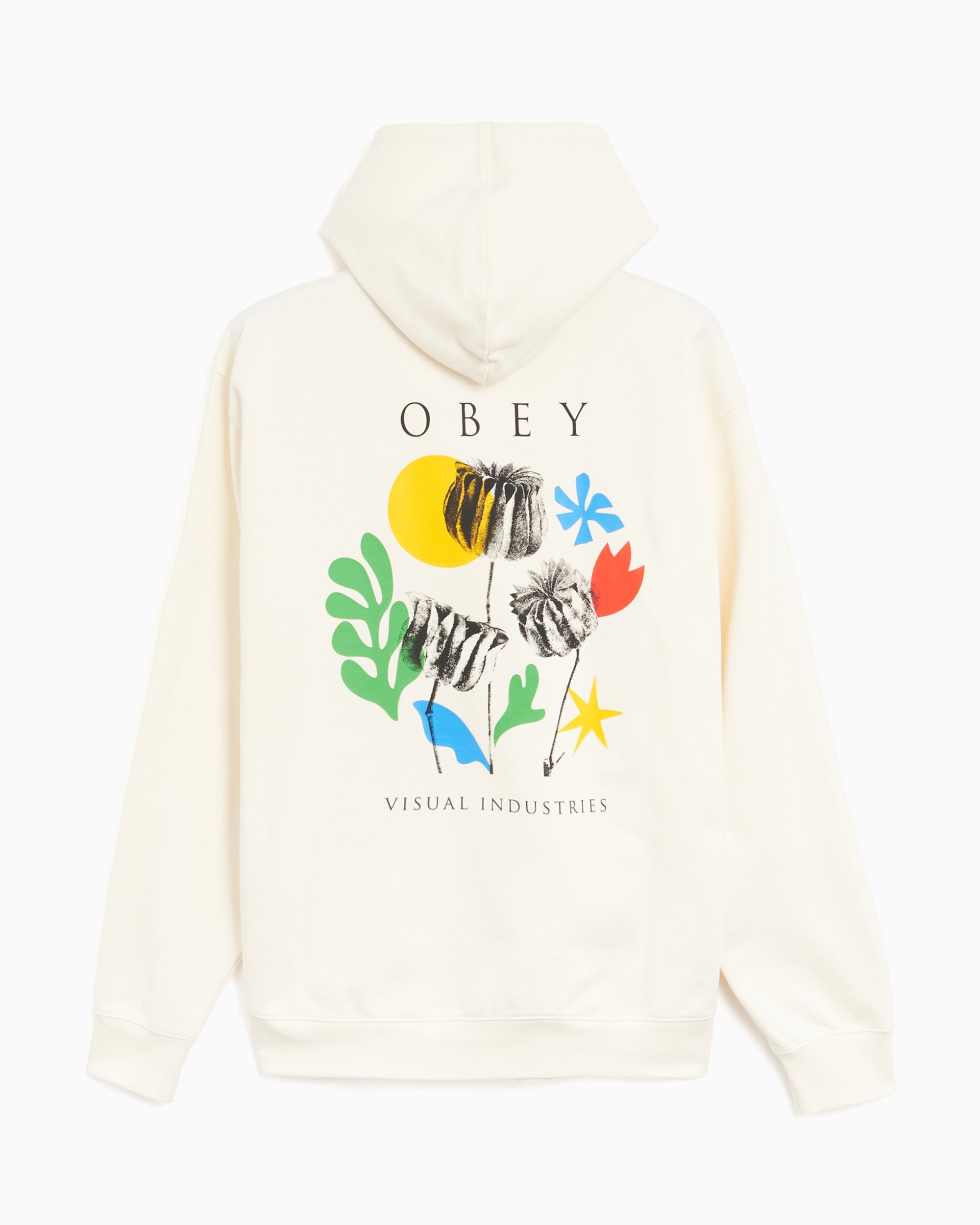 OBEY Clothing Obey Flowers Papers Scissors Men s Hoodie White 117463777 UBL FOOTDISTRICT