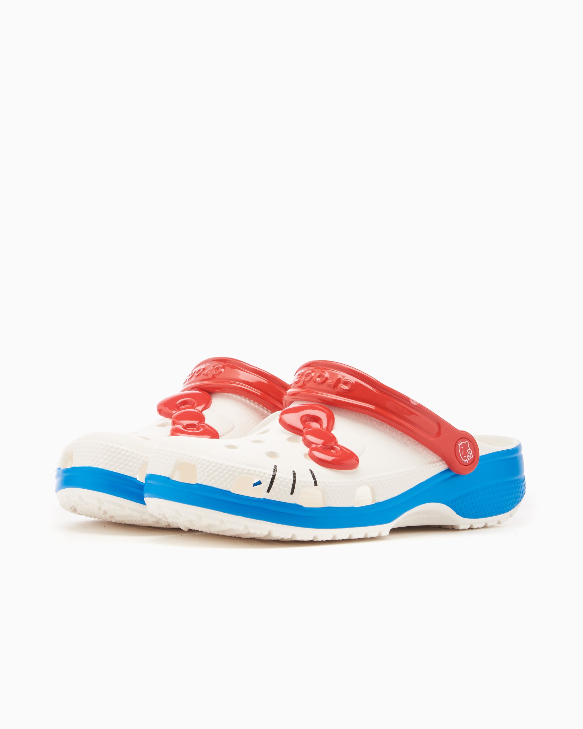 Red white blue crocs clearance