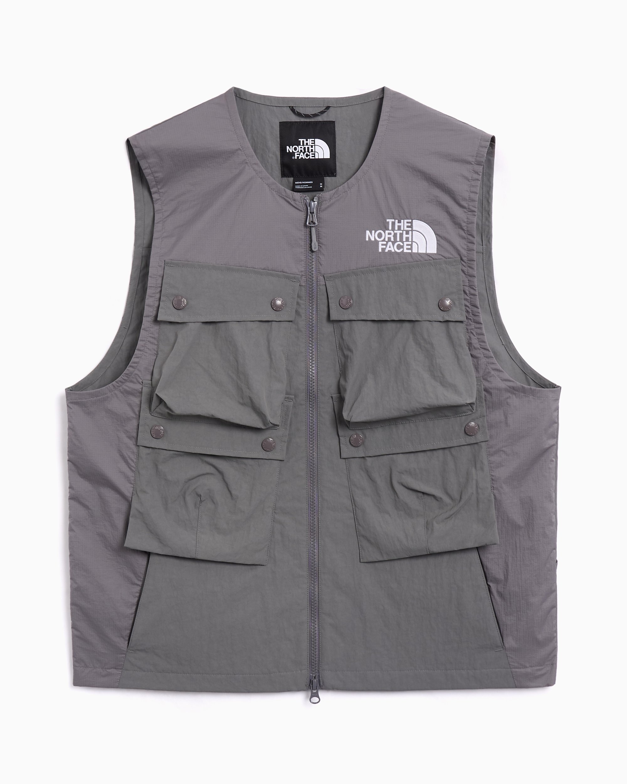 The North Face Men's Mountain Windbreaker Vest Gray