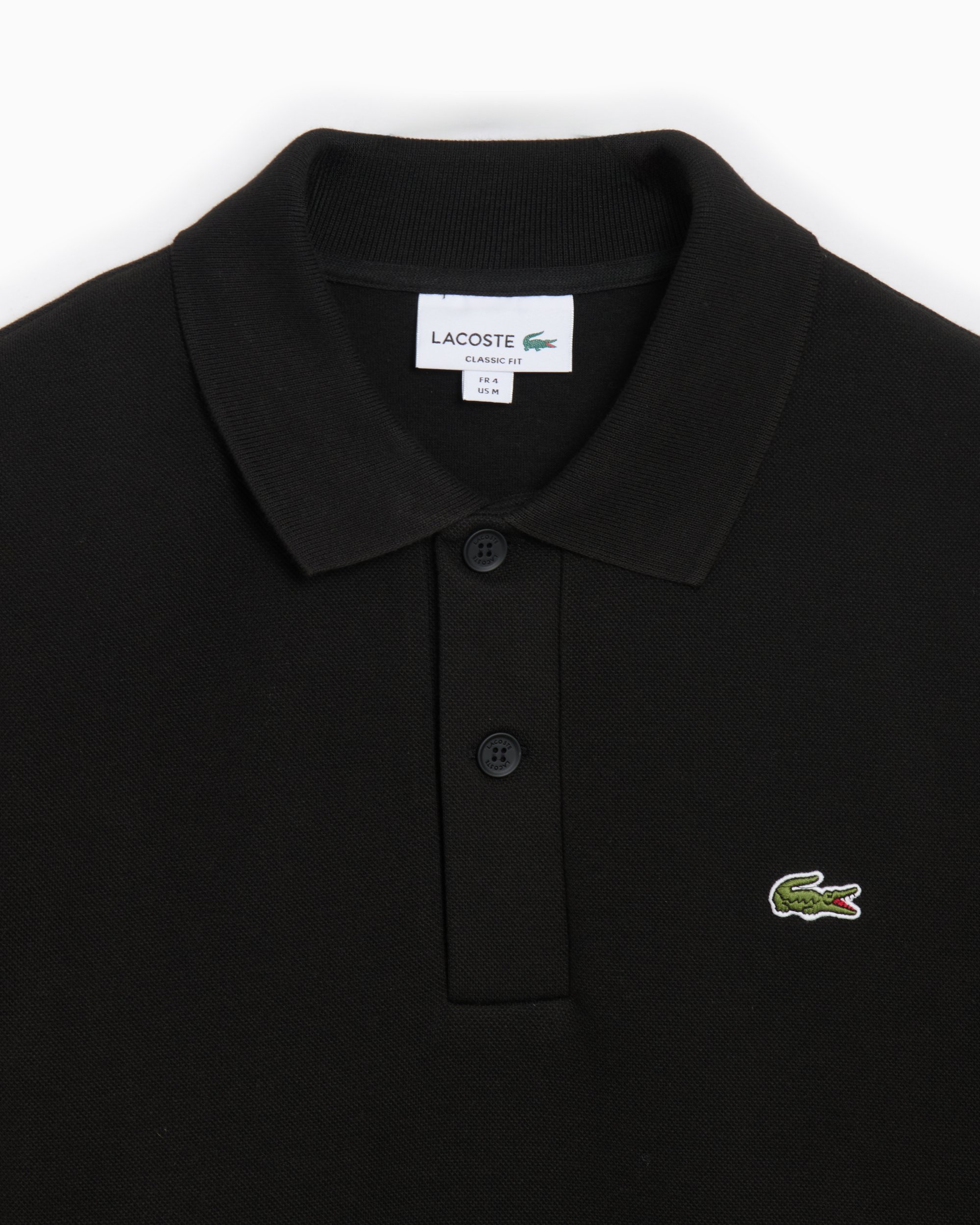 Lacoste polo negro outlet