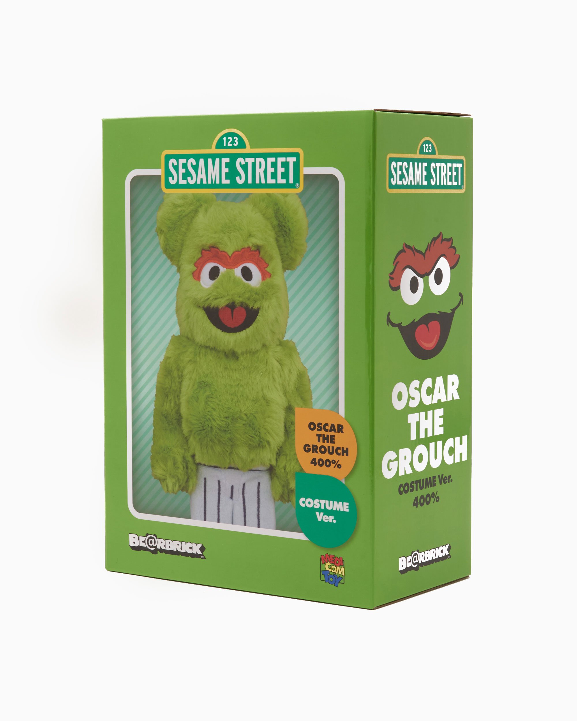 Medicom Toy x Sesame Street Be@rbrick Oscar The Grouch Costume 400 