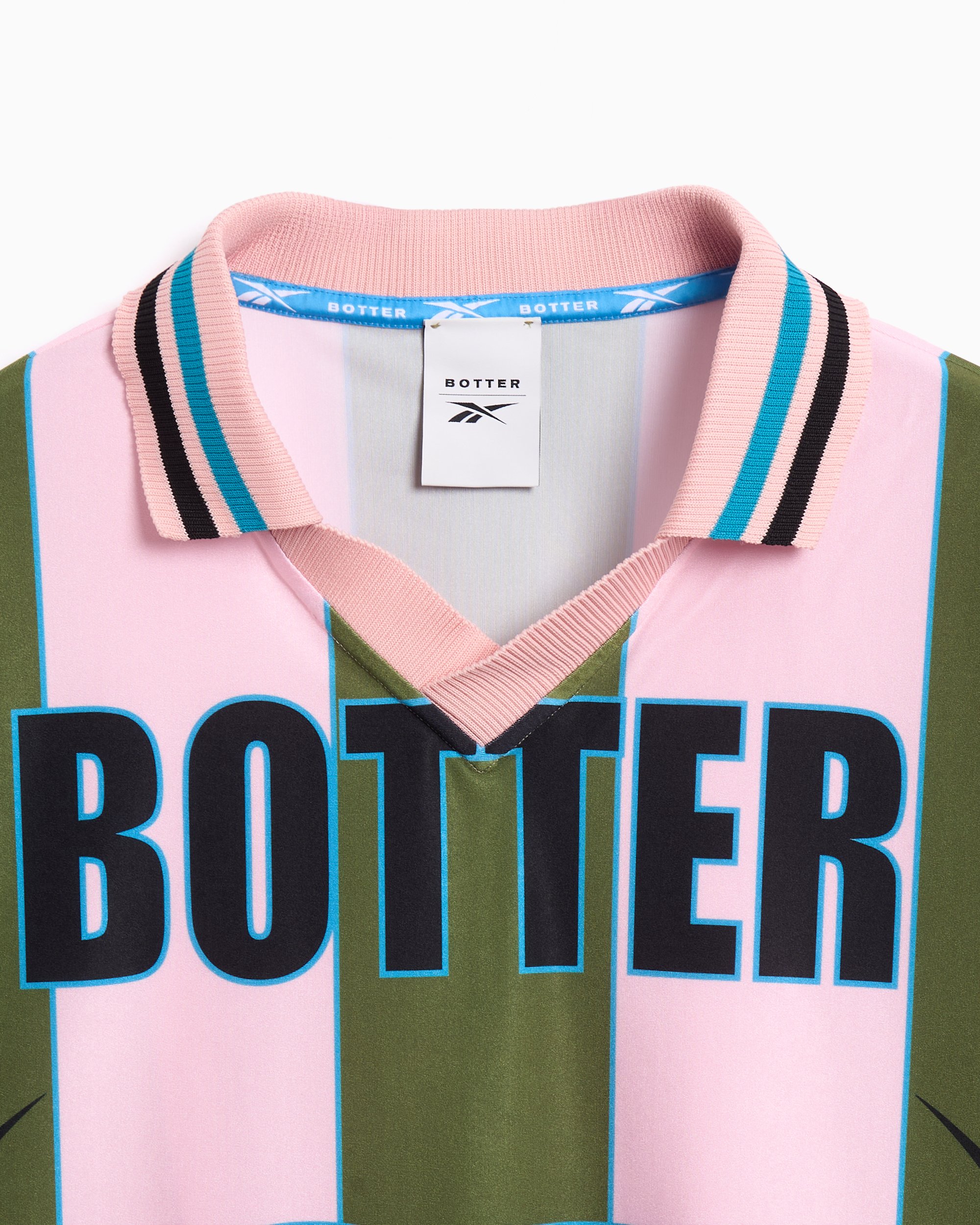 Reebok x Botter Reverse Striped Men's Jersey T-Shirt Blue