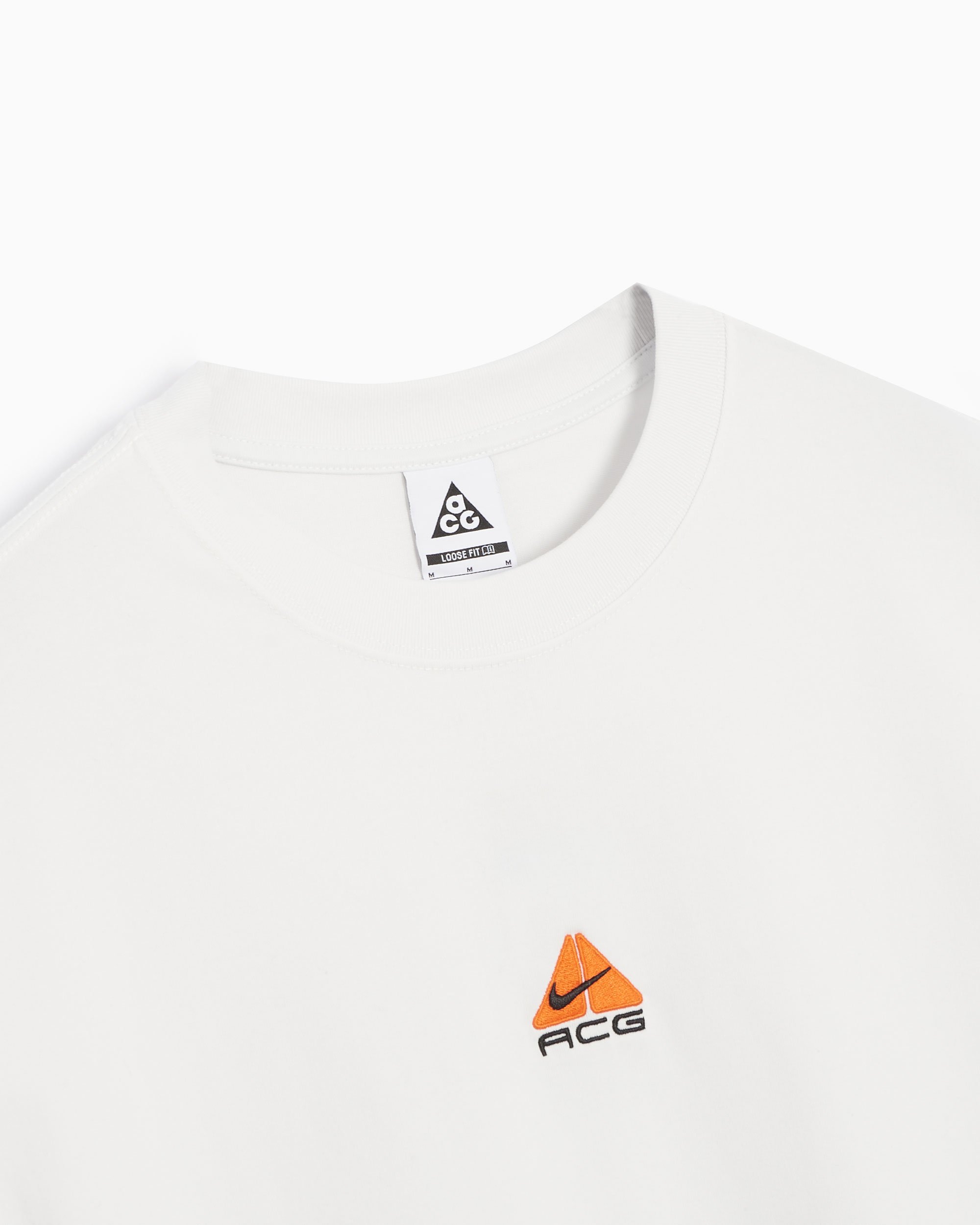 T shirt nike col blanc on sale
