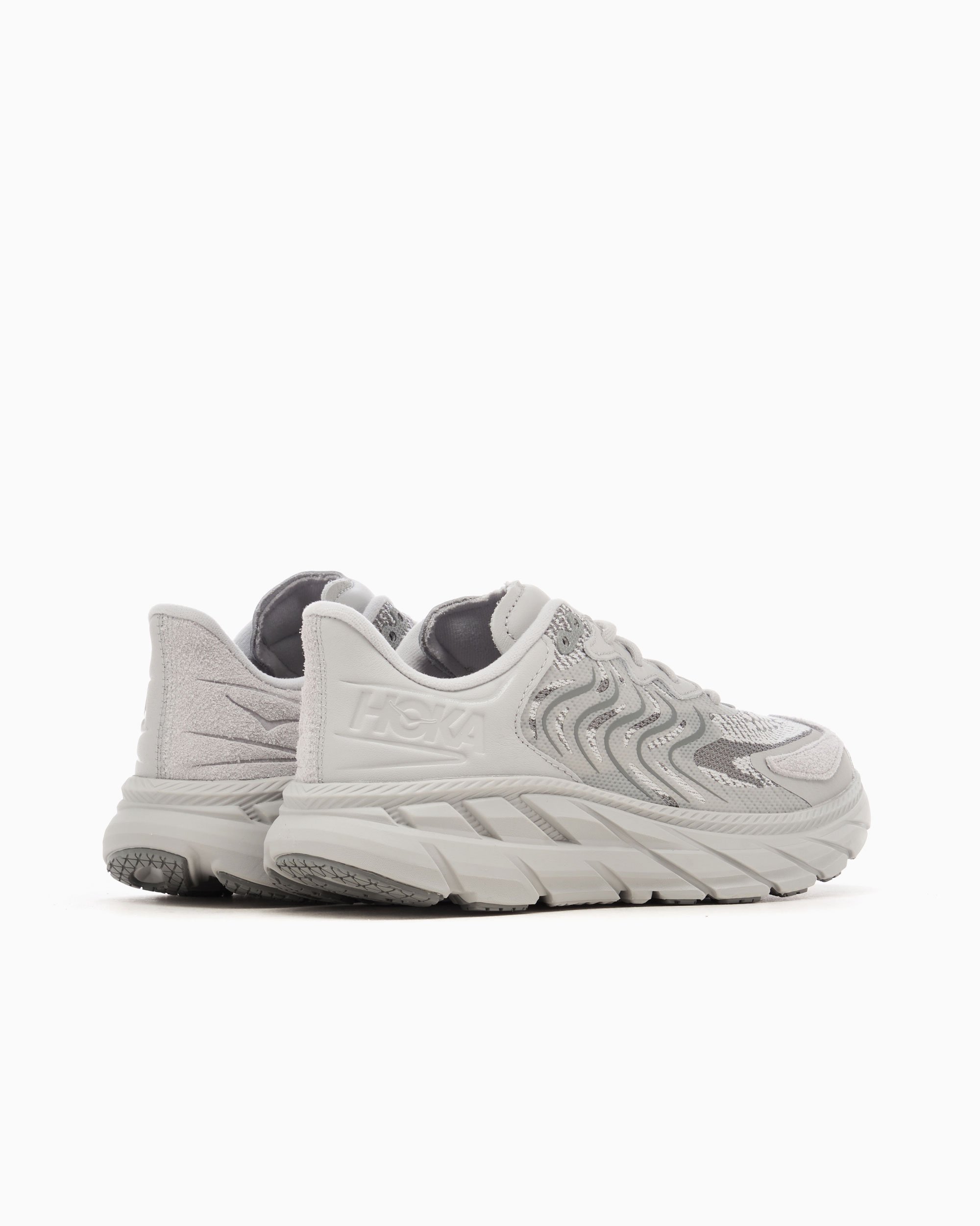HOKA Clifton LS Gray K240001141550 STG FOOTDISTRICT