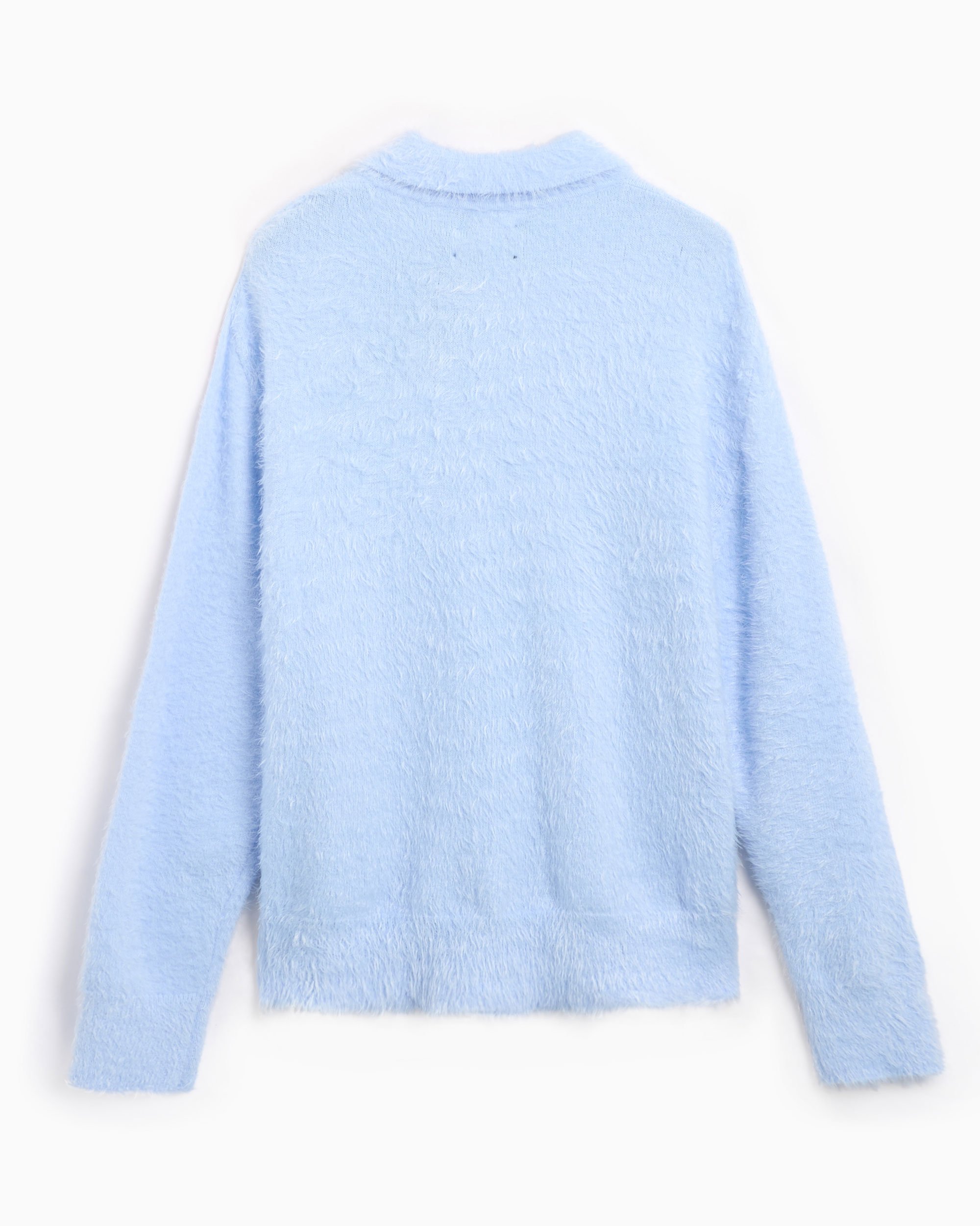 Rassvet Angel Men's Mohair Knit Polo Men's Polo Shirt Blue