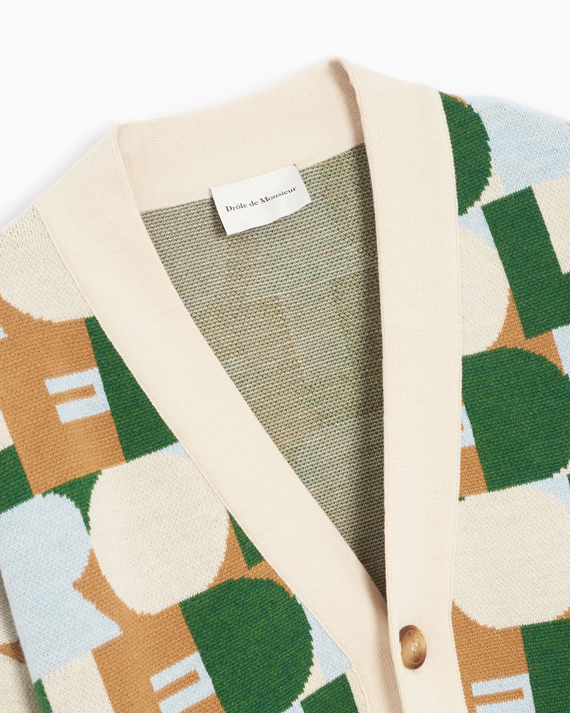 Drôle de Monsieur Men's Cardigan Multi A-CA106-WO009-DGN | FOOTDISTRICT