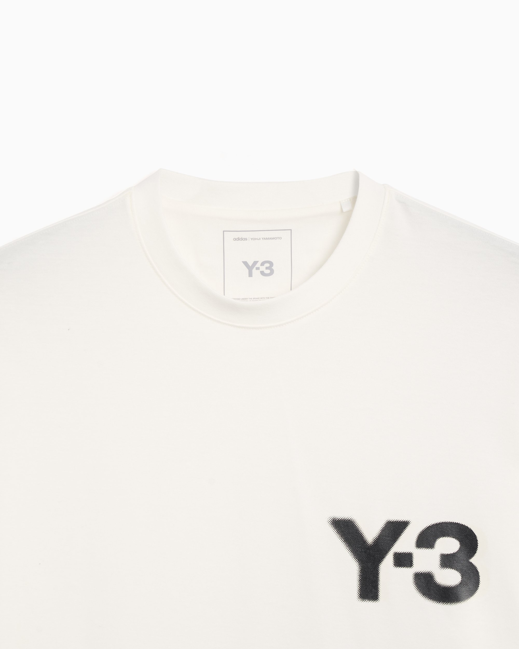 adidas Y 3 Logo Men s T Shirt White JE9281 FOOTDISTRICT