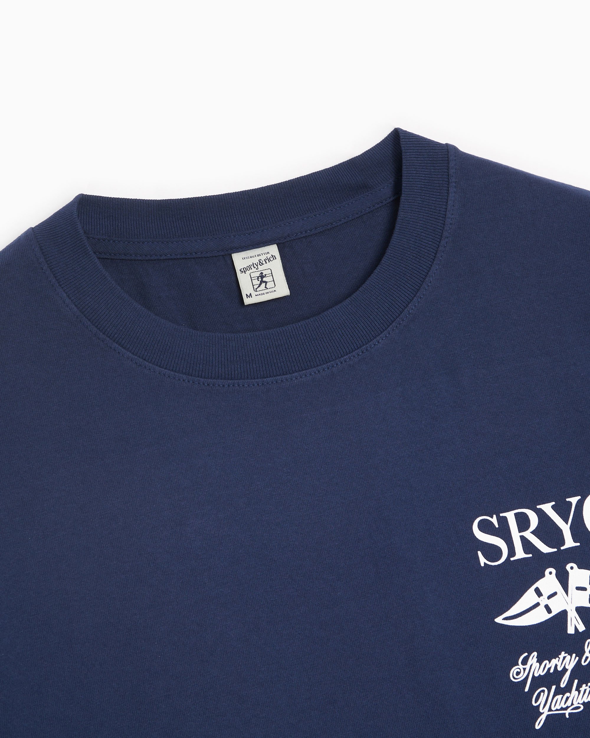 Sporty & Rich Yatch Club Unisex T-Shirt Blue TS882NA| Buy Online 