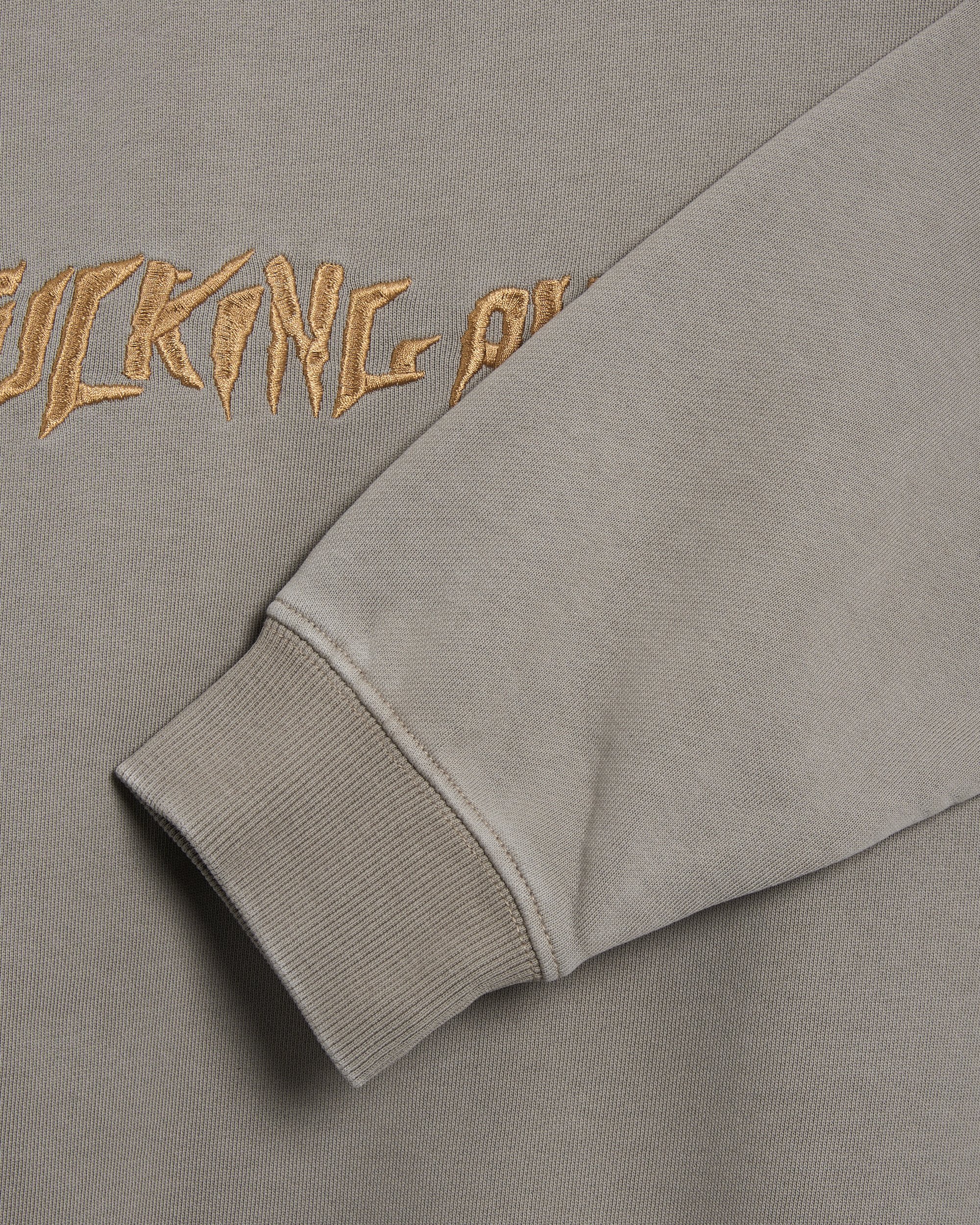Fucking Awesome Distressed Stamp Men's Sweatshirt Brown
