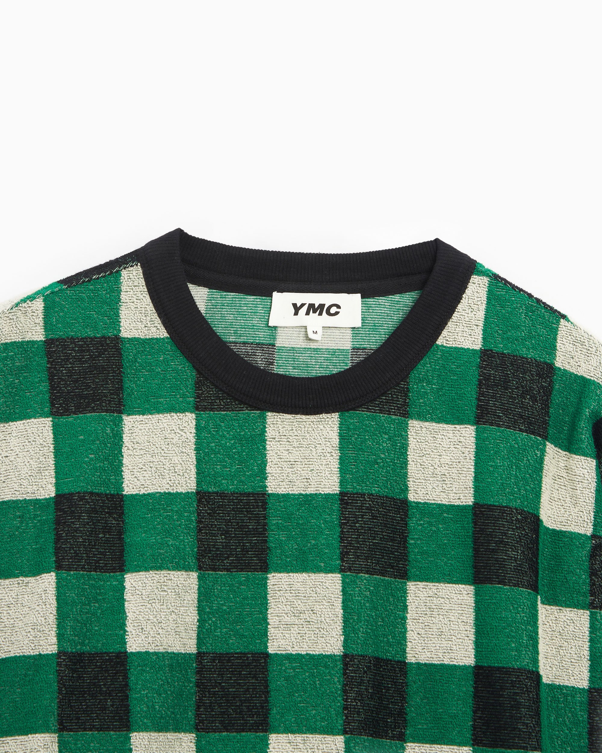 YMC Daisy Age Unisex Sweatshirt Green P7WAF-BLACK MULTI