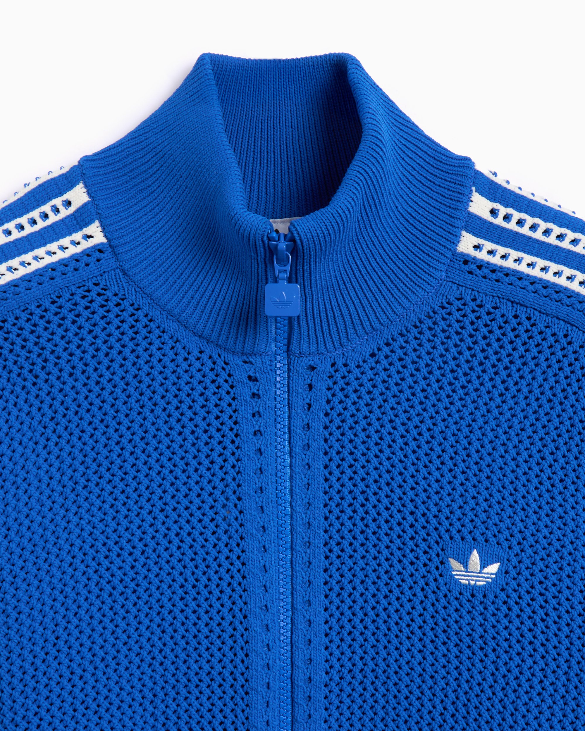 adidas Originals Women's Crochet Track Top Blue JN3619