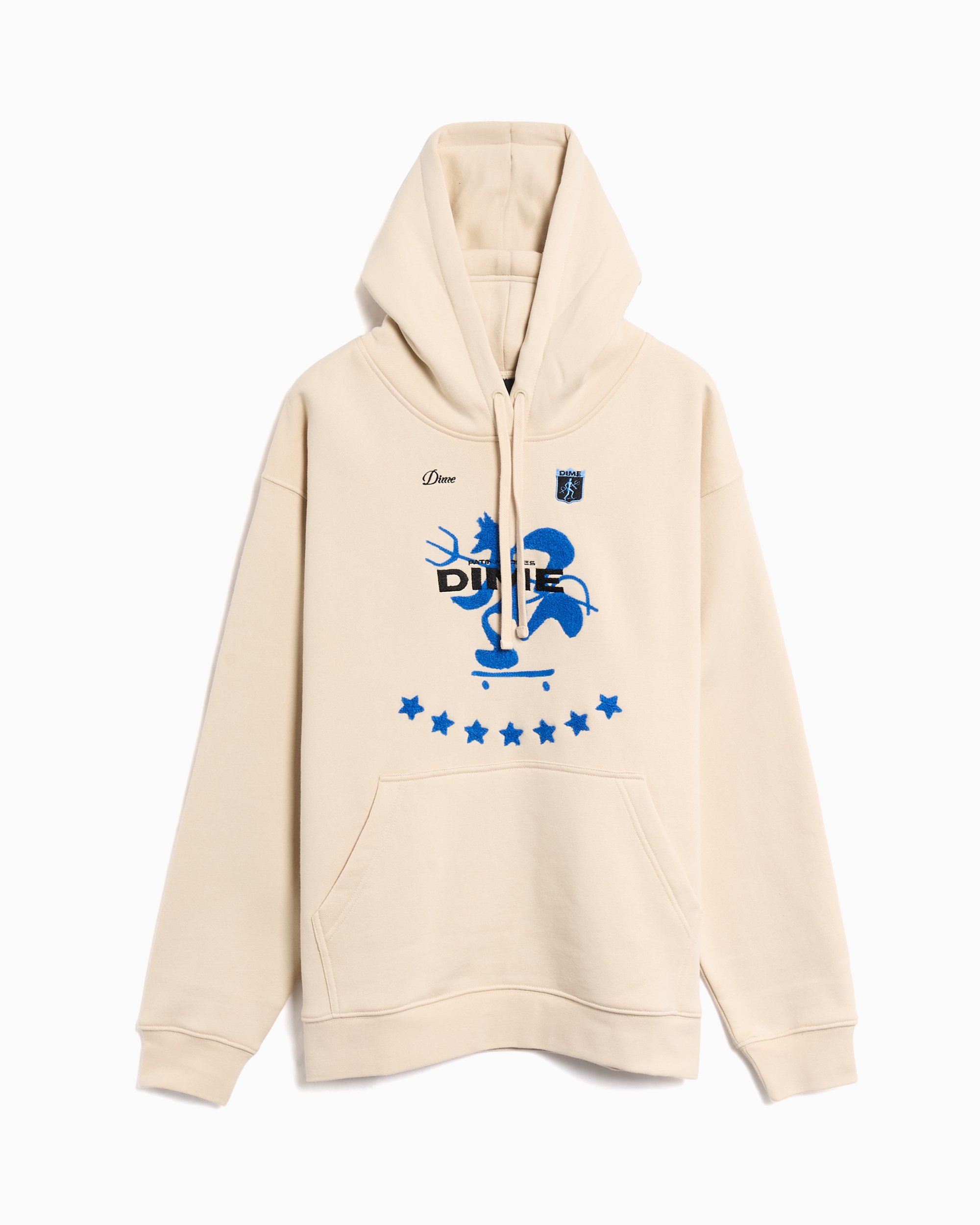 Dime MTL Patinadores Graphic Relaxed Men's Hoodie Beige