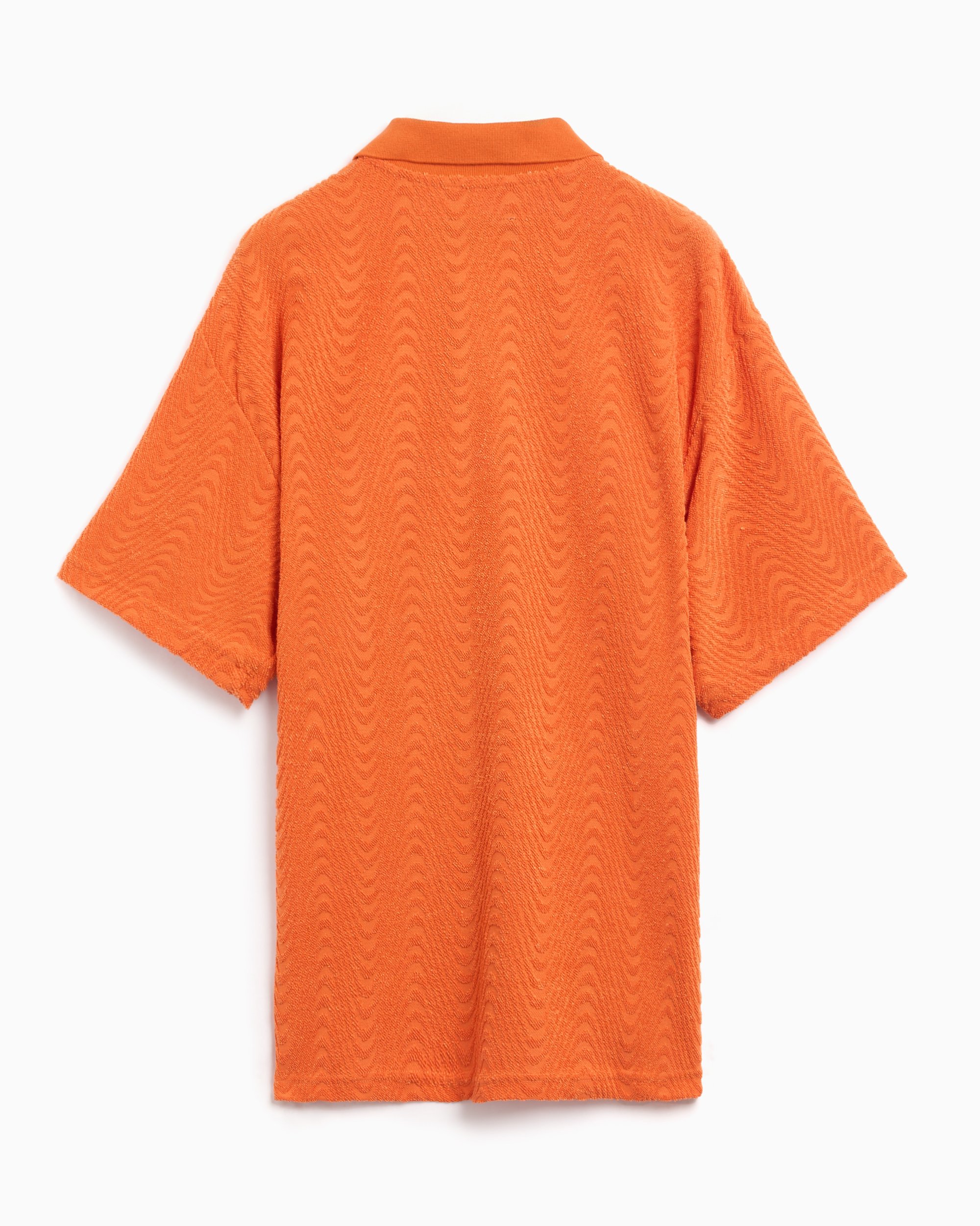 Pleasures Zen Men's Terry Boxy Polo Orange P24SU037-ORANGE