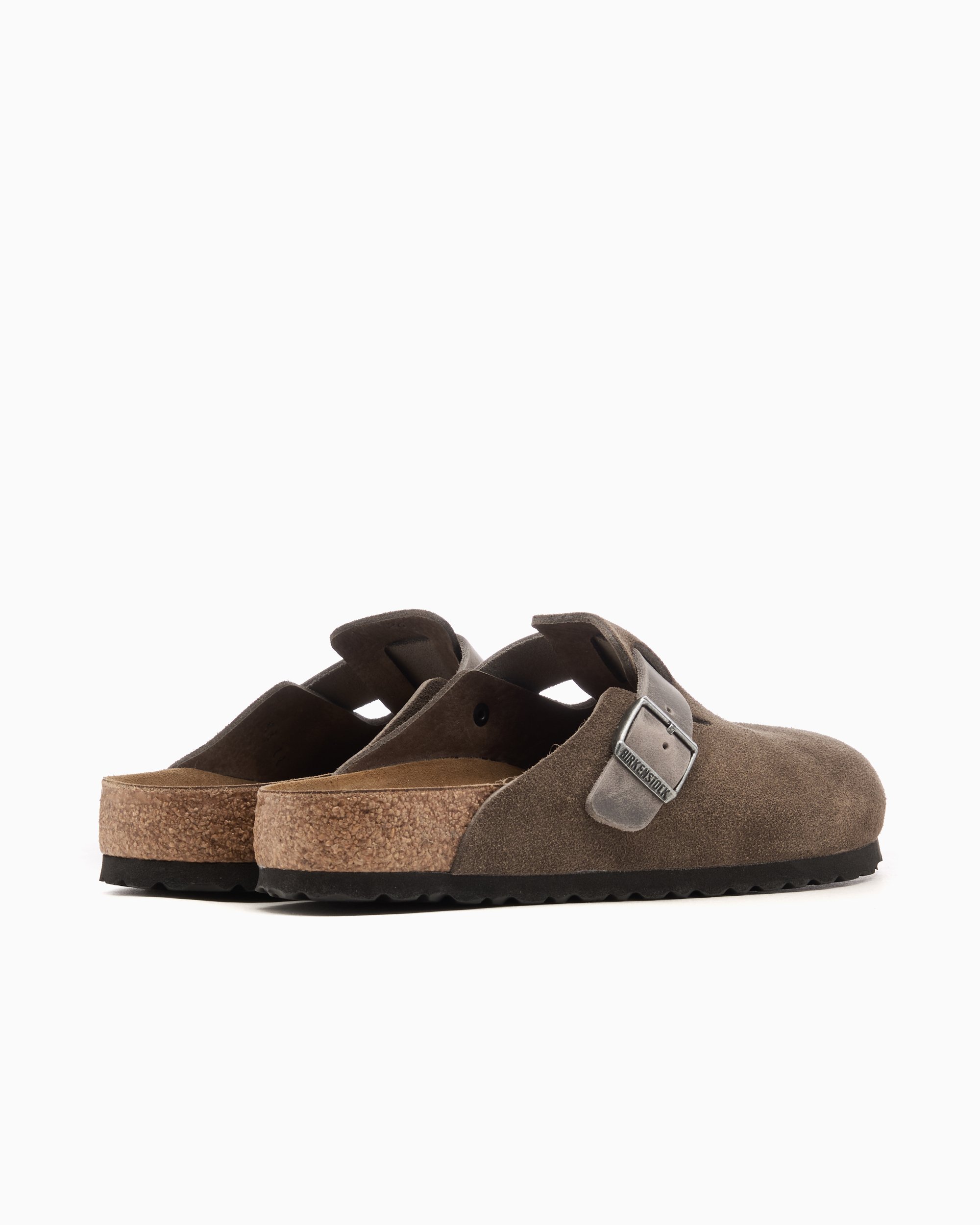 BIRKENSTOCK Boston BS Mixed Leather Regular Grigio 1029210 | FOOTDISTRICT
