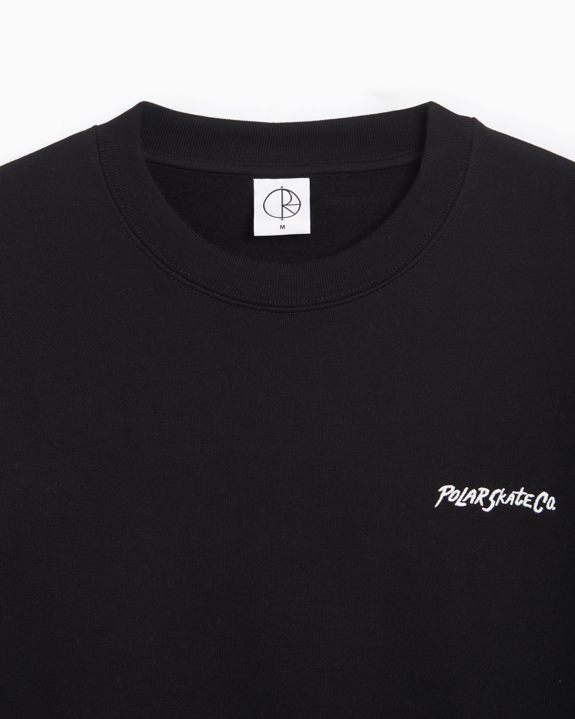 【POLAR SKATE CO】 No Comply Default Crewneck [BLACK] Polar No Comply Default Crewneck – Atlas