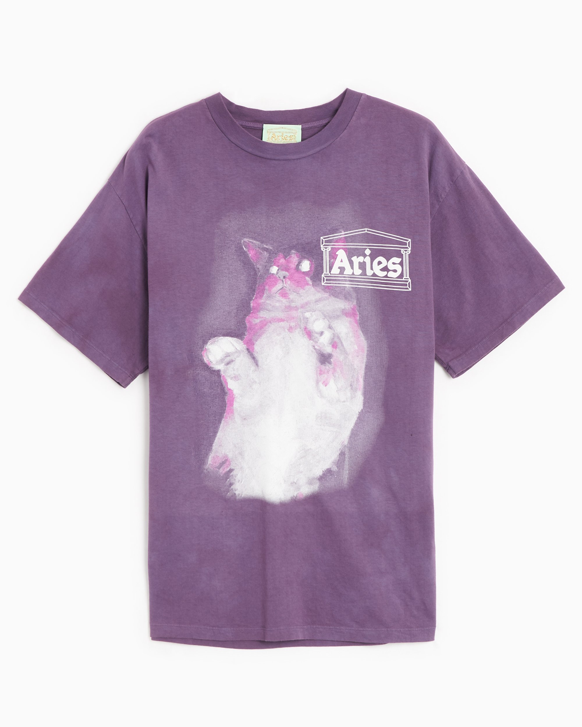 Aries Catseyes Men's T-Shirt Purple FUAR60014-PRL