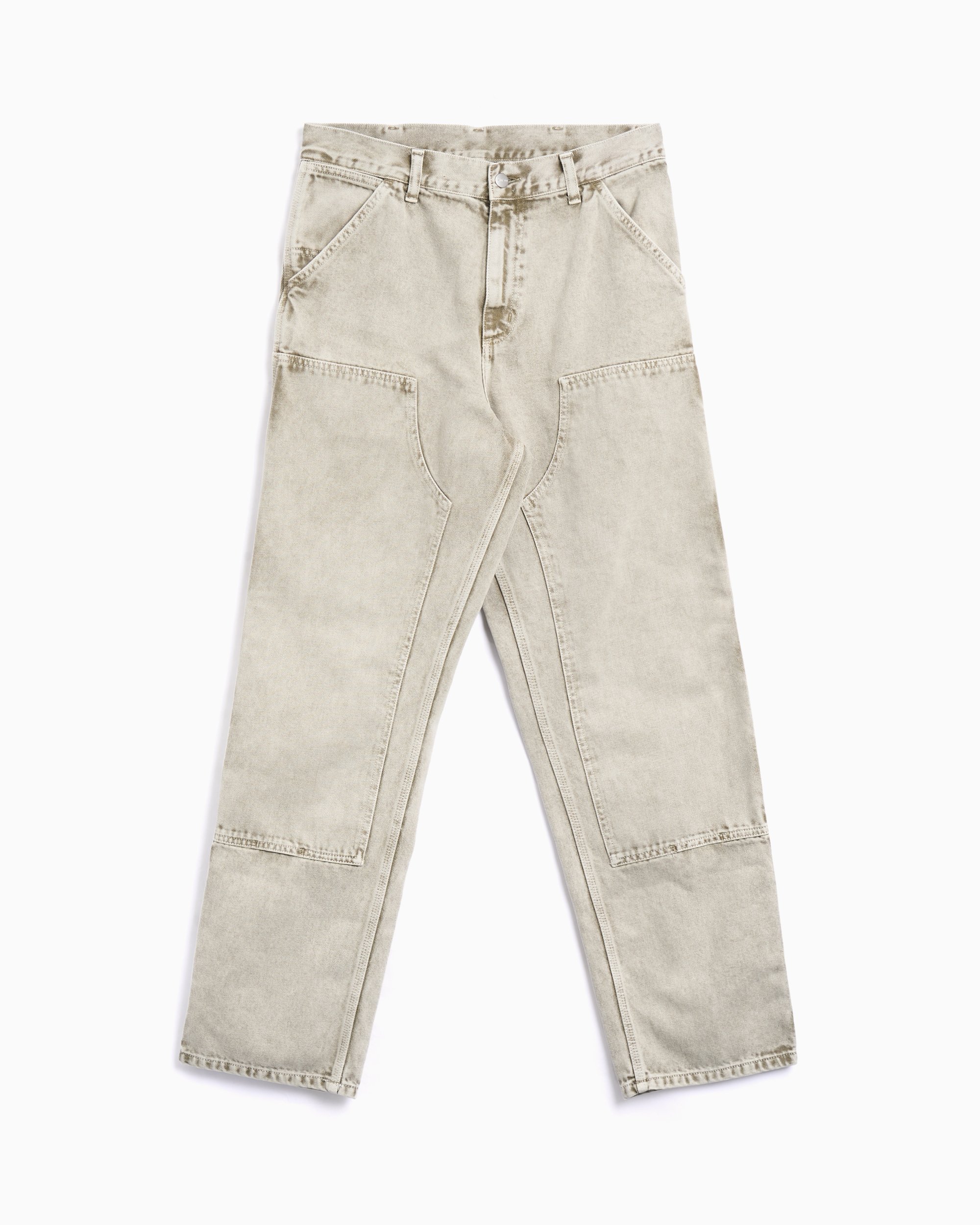 【2025春夏新作】 Carhartt I035825 Green Jeans Men's Relaxed Knee Double WIP パンツ