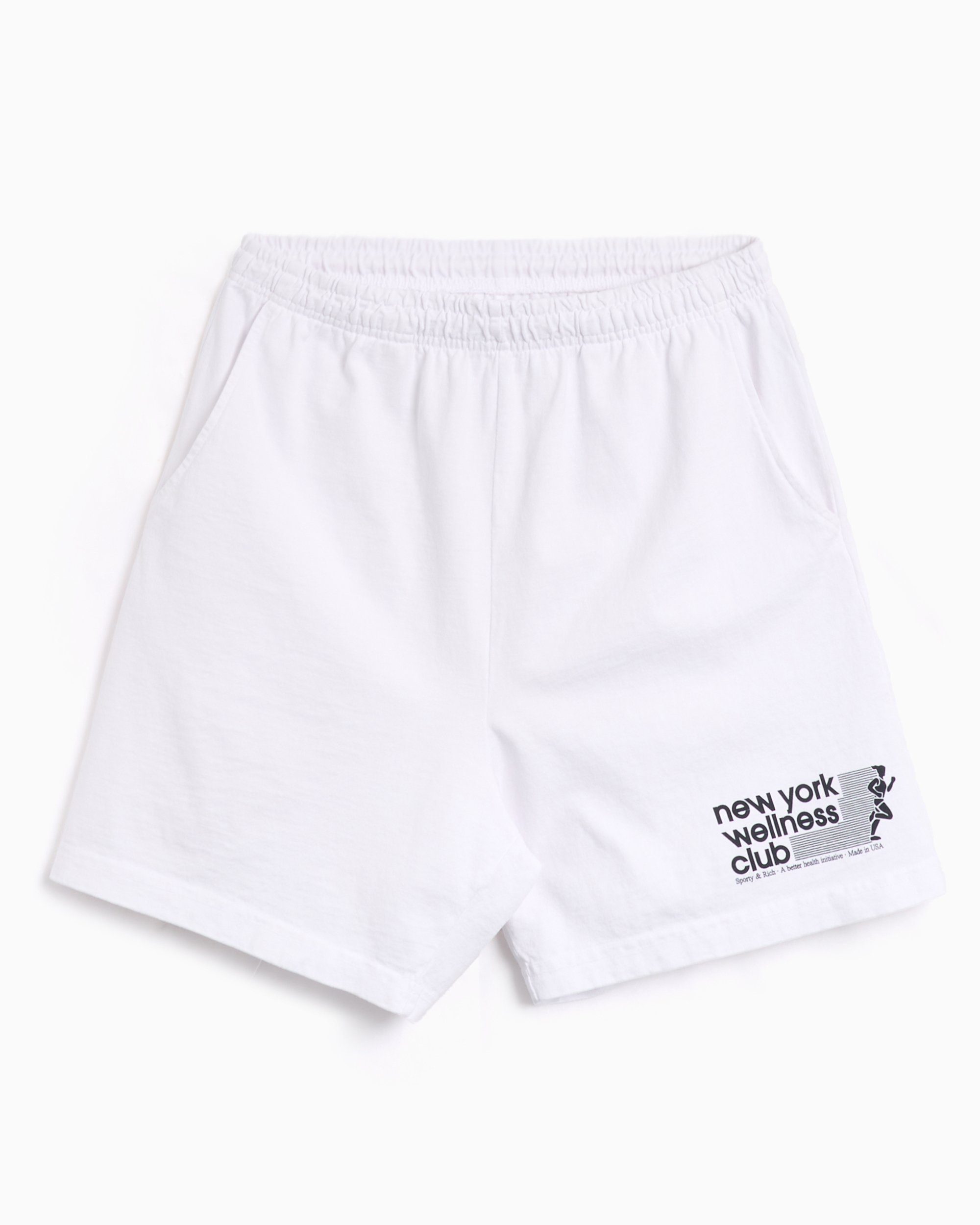 【同梱不可】 Sporty & White Shorts Gym Unisex Club Wellness USA Rich パンツ