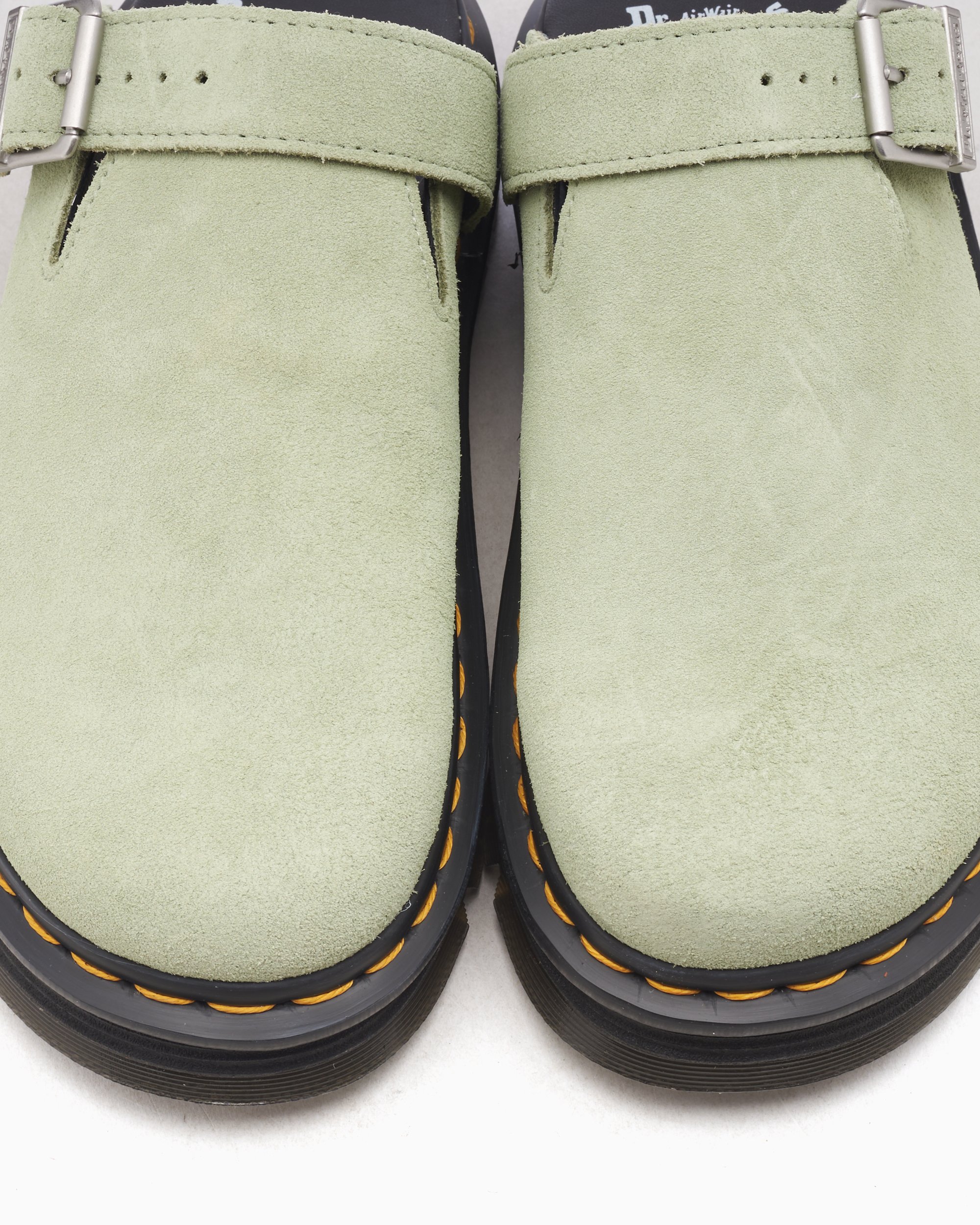Dr. Martens Zebzag Mule Suede Green 31937300 | FOOTDISTRICT