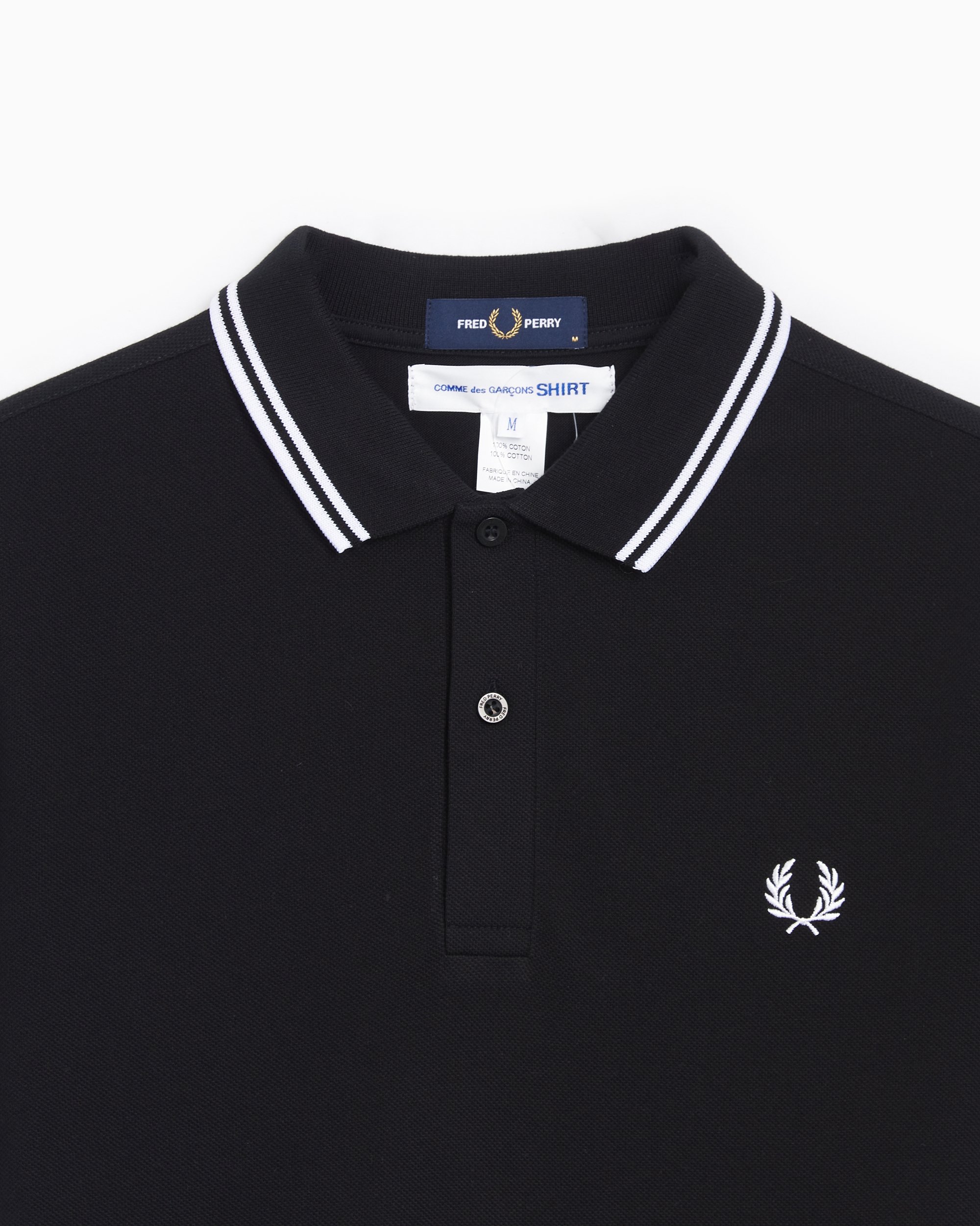 Polo Comme Des Garçons Shirt x Fred Perry Men's Knit Polo para