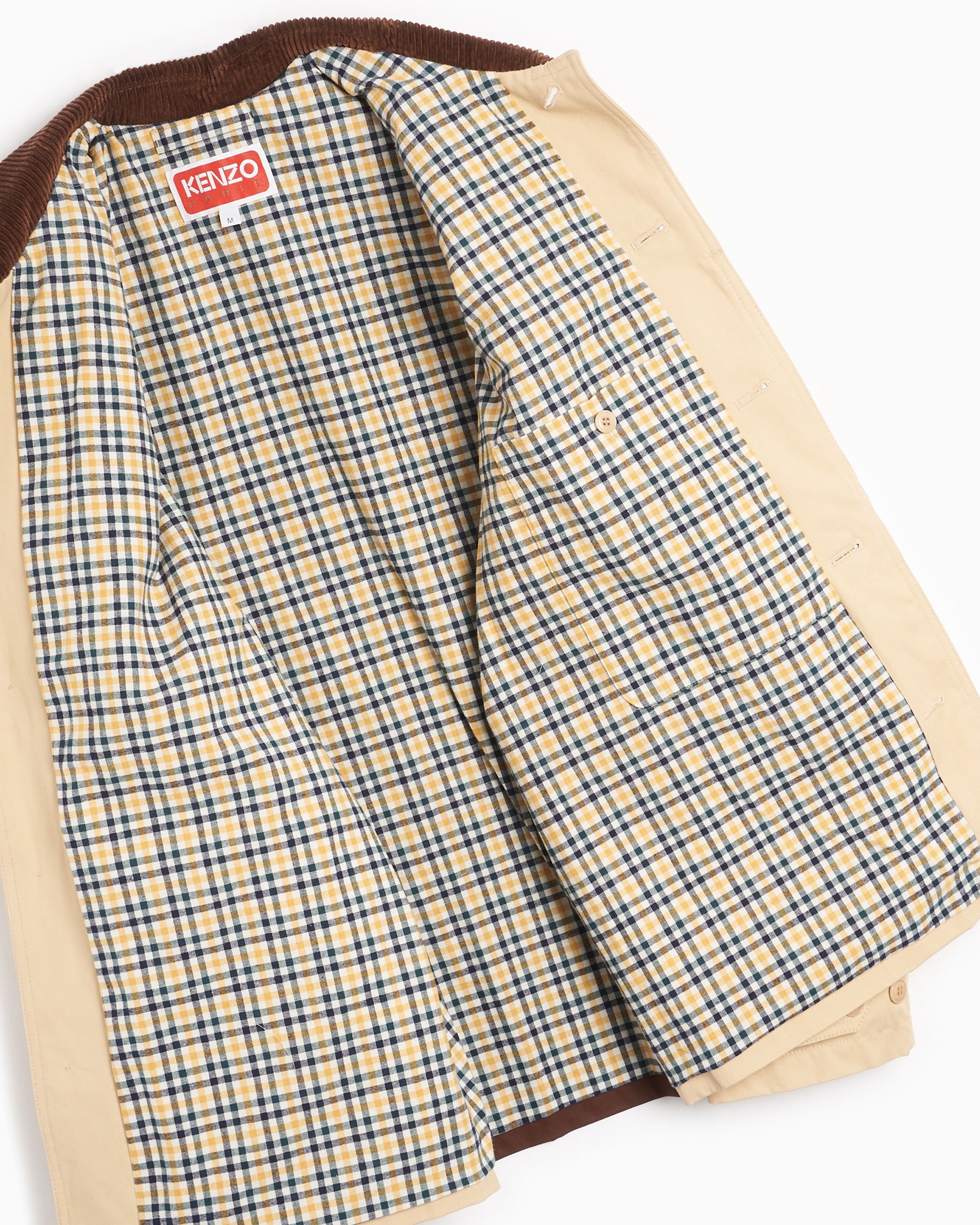 高質 Kenzo Men's FOOTDISTRICT | FD65VE2269OA-12 Beige Jacket Hunting 絵画/タペストリー