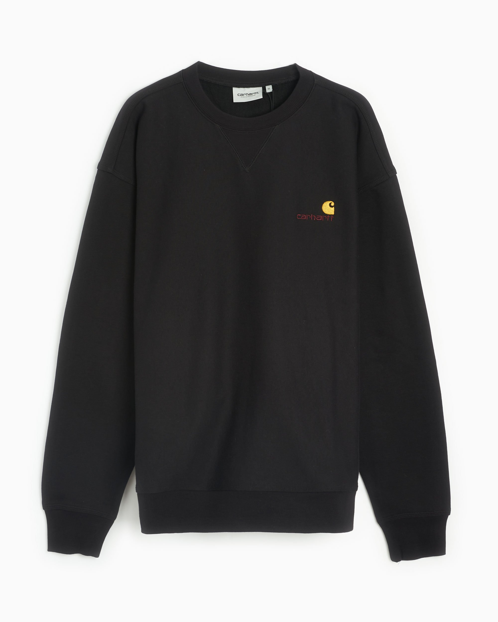 Carhartt WIP American Script Unisex Sweatshirt Black I025475 89XX