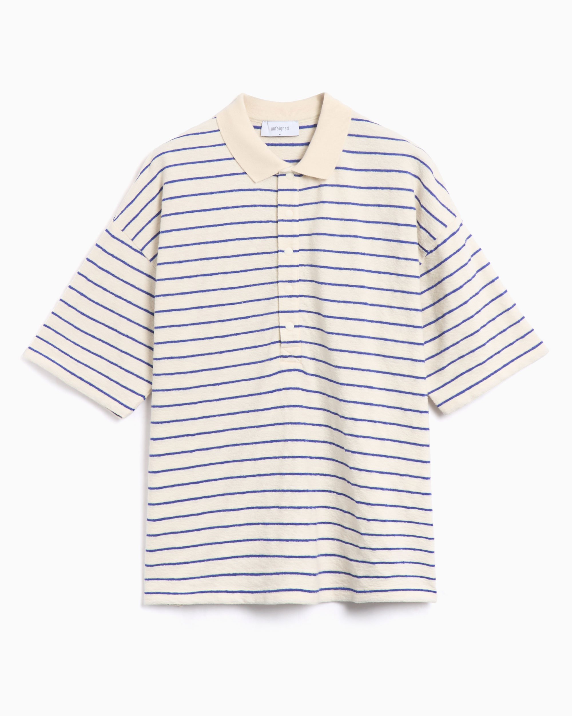 Unfeigned Men's Oversized Short Sleeve Terry Polo Oversize Men's