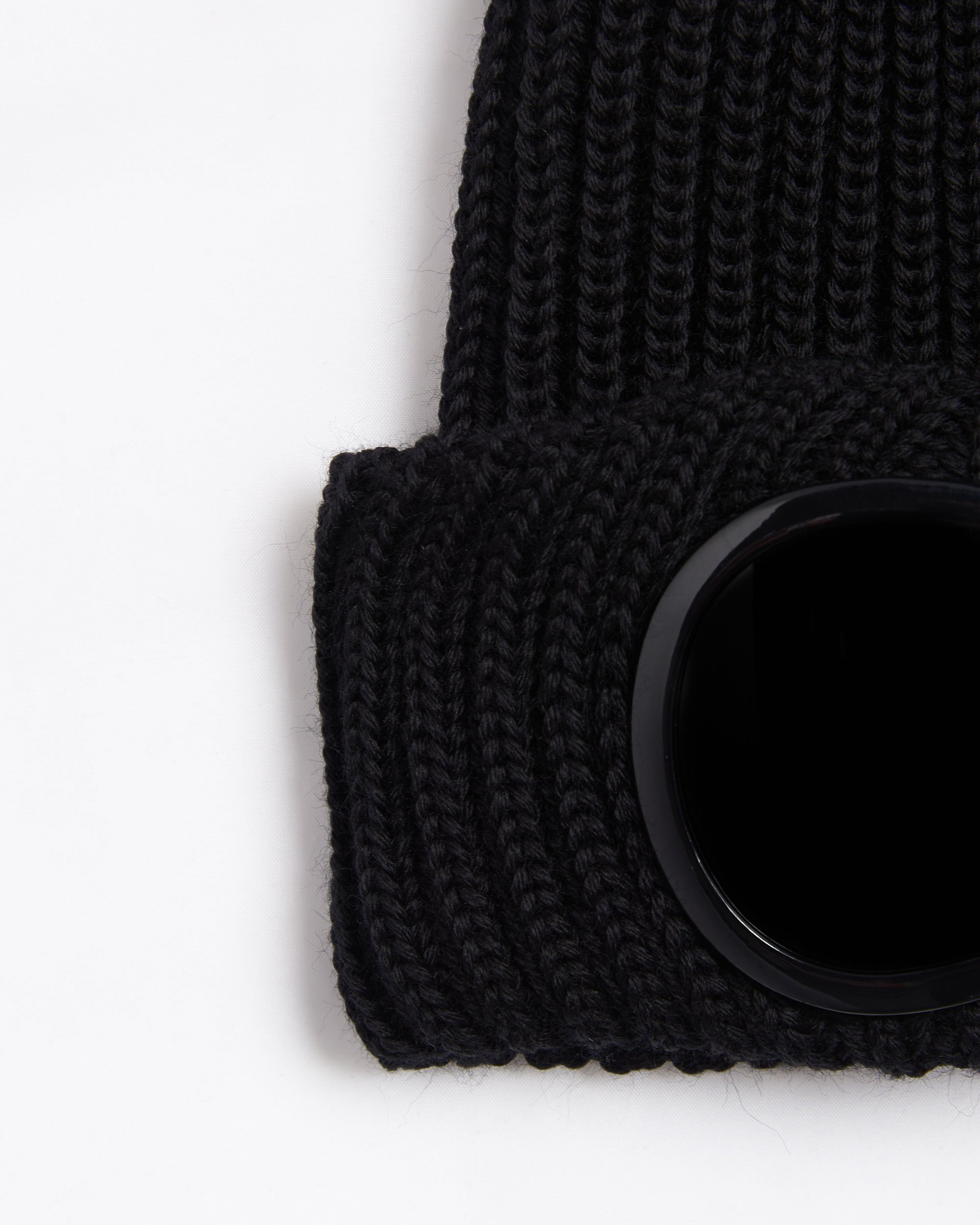 CP Company Unisex Knit Beanie Schwarz 17CMAC122A005509A-999 