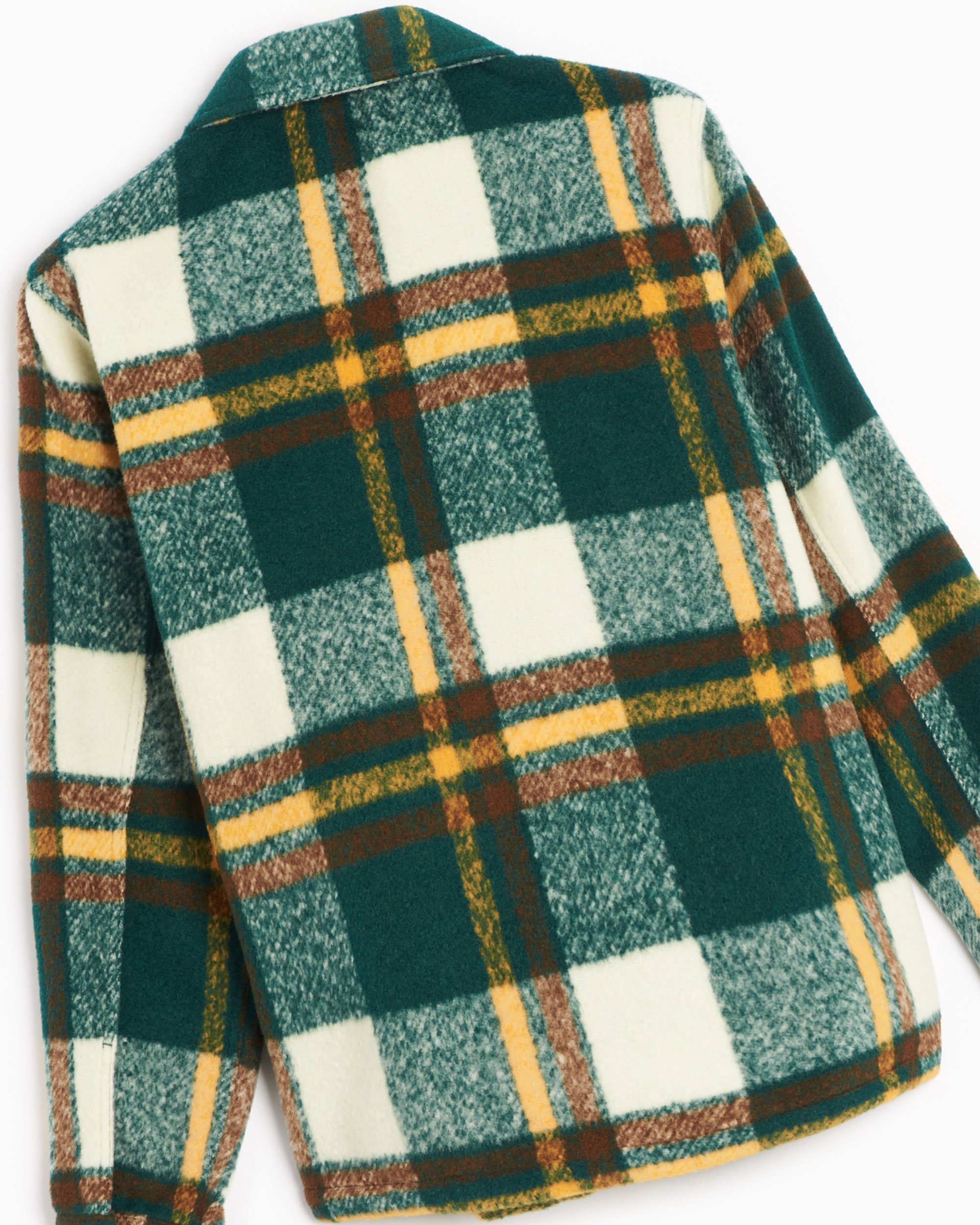 Plaid store work coat