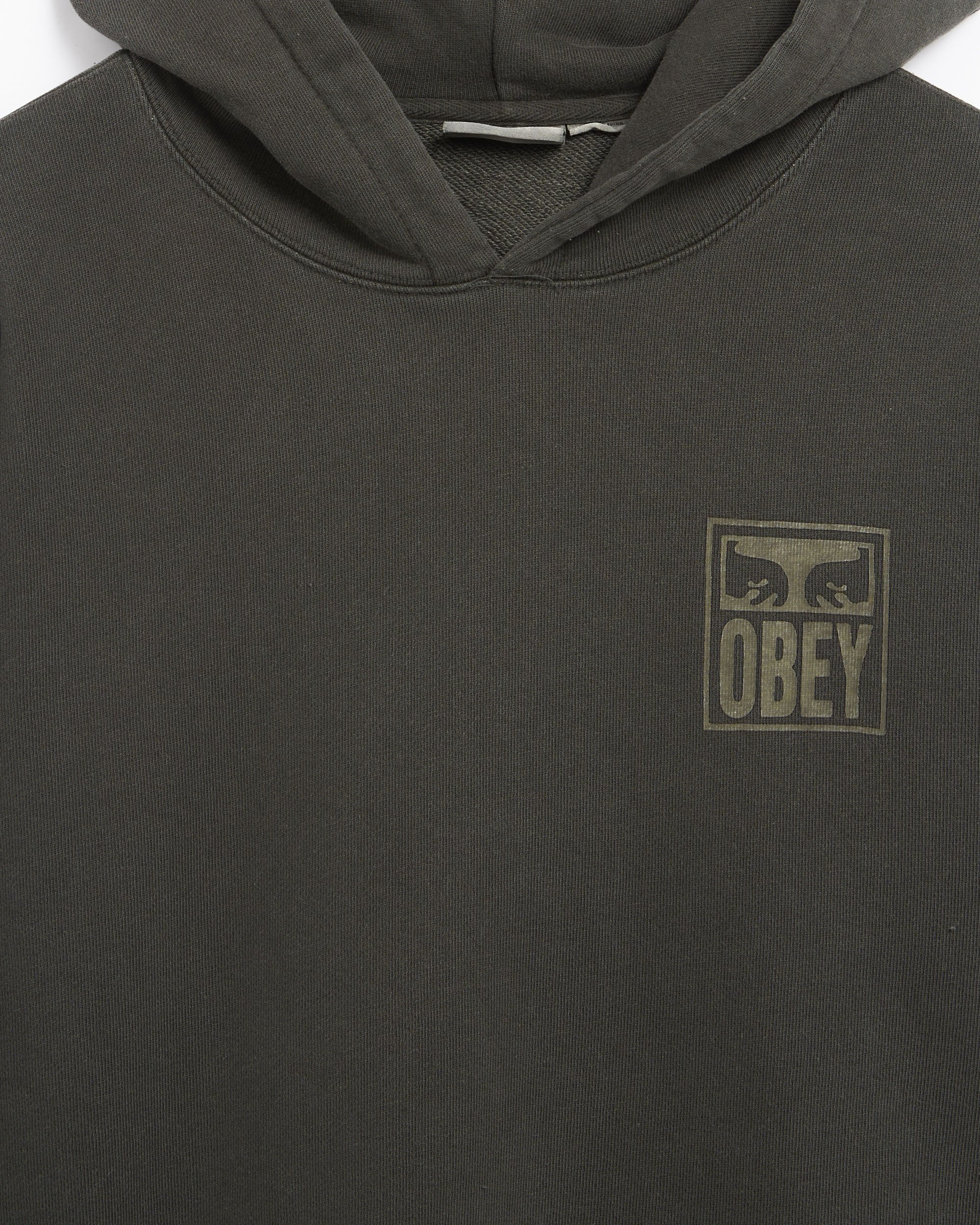 OBEY Clothing Pigment Obey Eyes Icon Men s Extraheavy Hoodie Gray