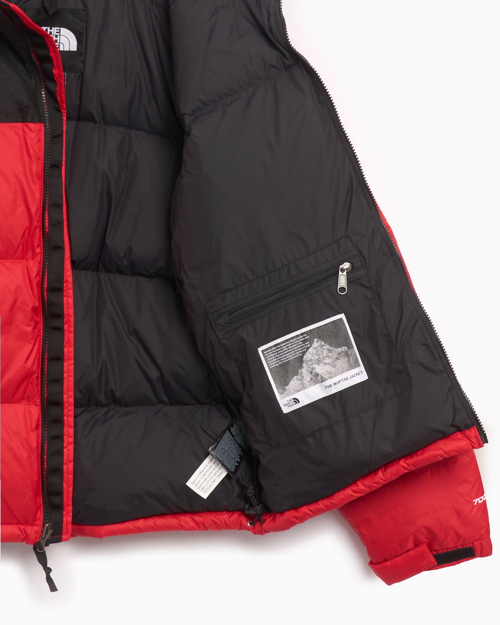North face red down jacket cheap