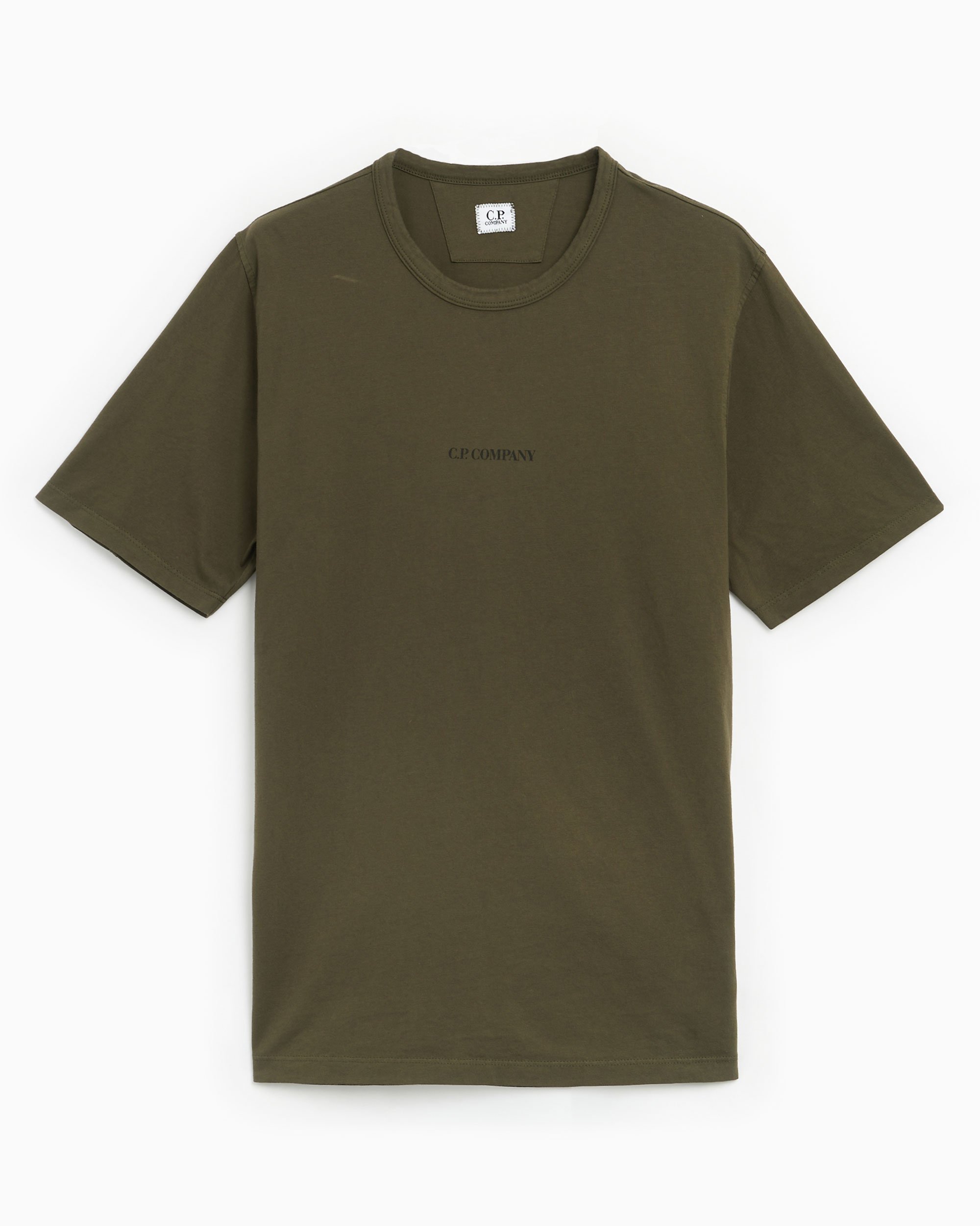 CP Company Logo Men's T-Shirt Verde 16CMTS085A005431G-683