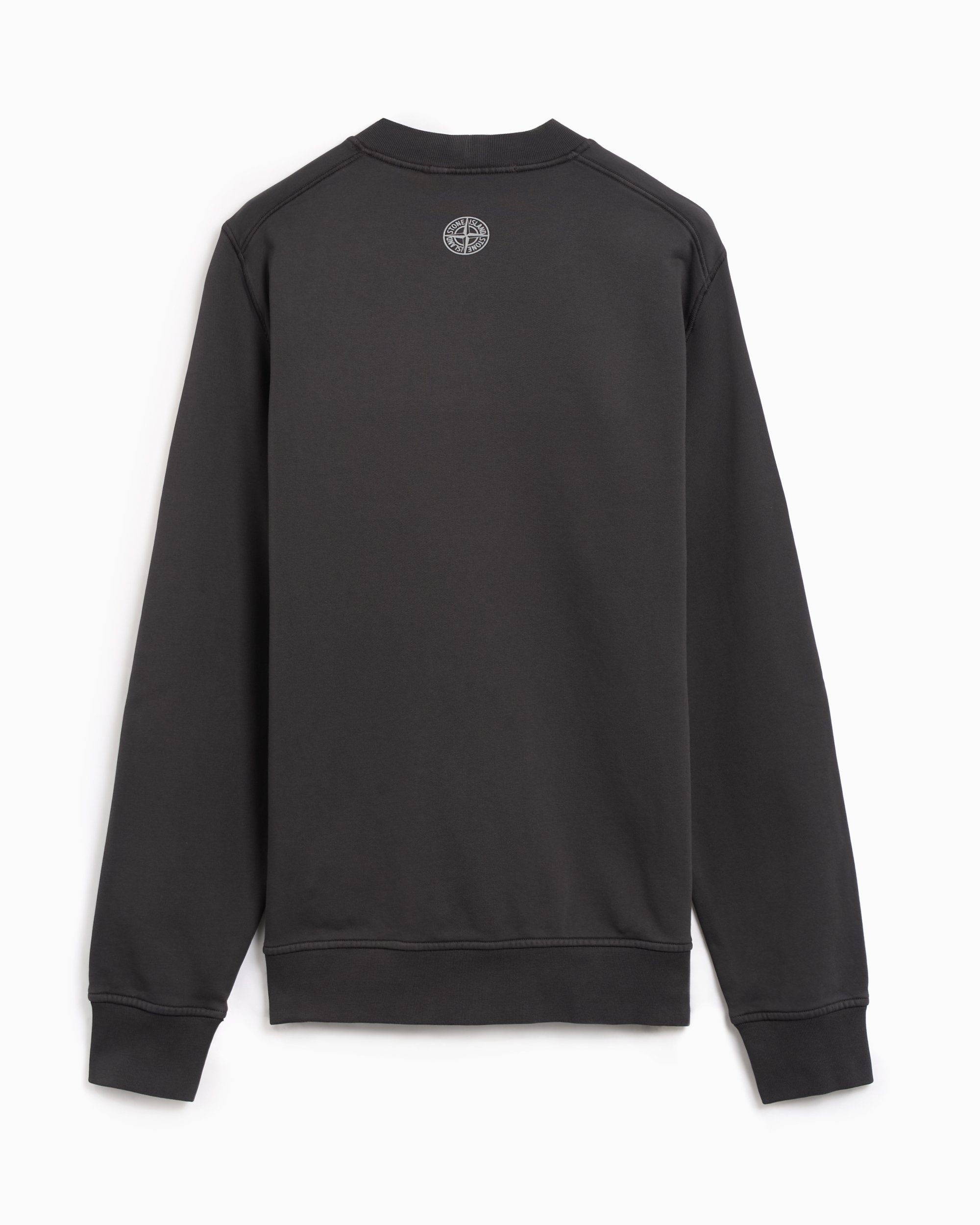 Stone Island Logo Men s Sweatshirt Gray 811566182 V0062 FOOTDISTRICT